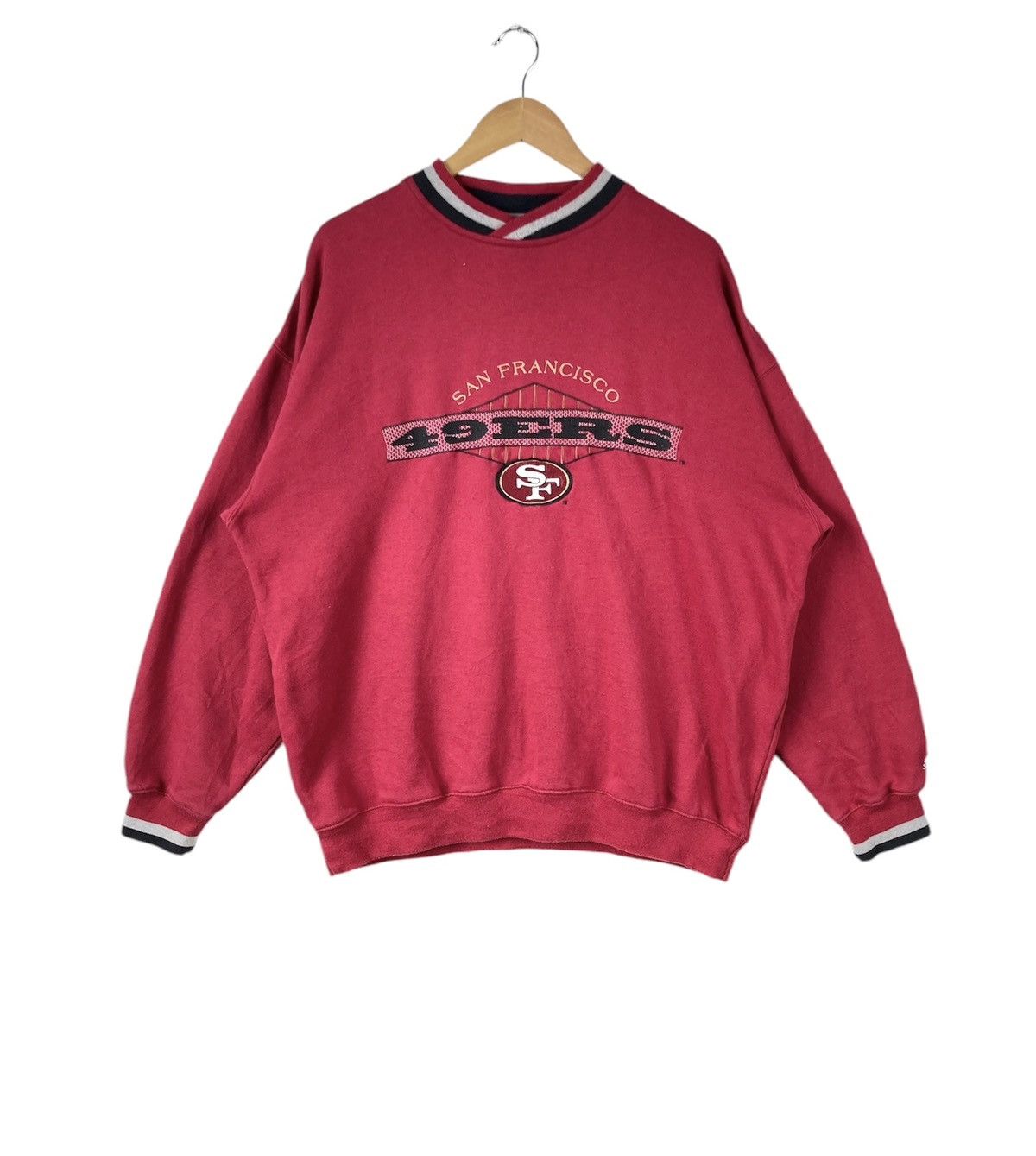 NFL × Starter × Vintage Vintage 90s Starter San Francisco 49ers Team Nfl Sweatshirt Size US L / EU 52-54 / 3 - 1 Thumbnail
