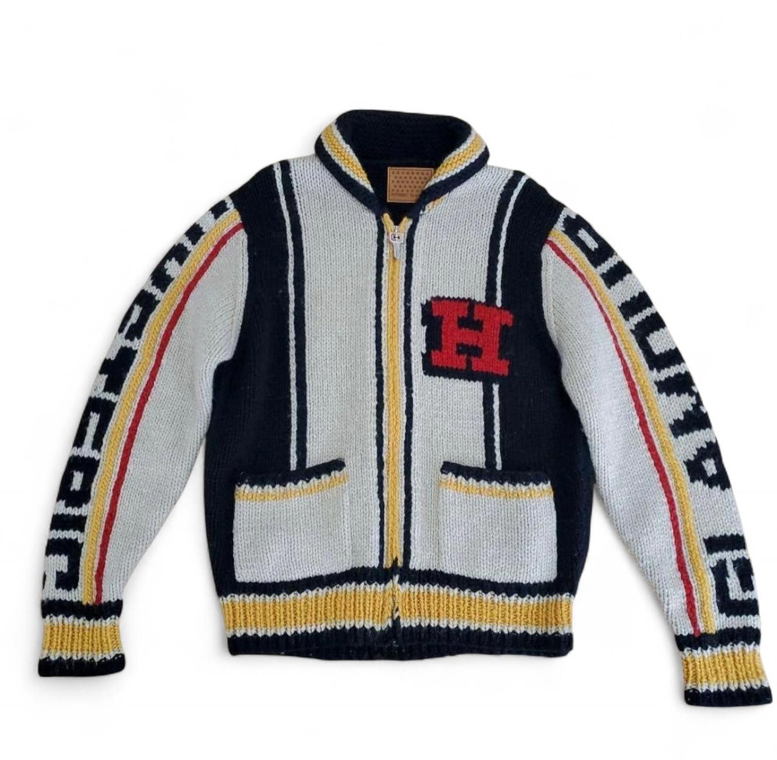 Hysteric Glamour Hysteric Glamour - Knit Sweater with Zip-Up and Letter Detal Size US L / EU 52-54 / 3 - 2 Thumbnail