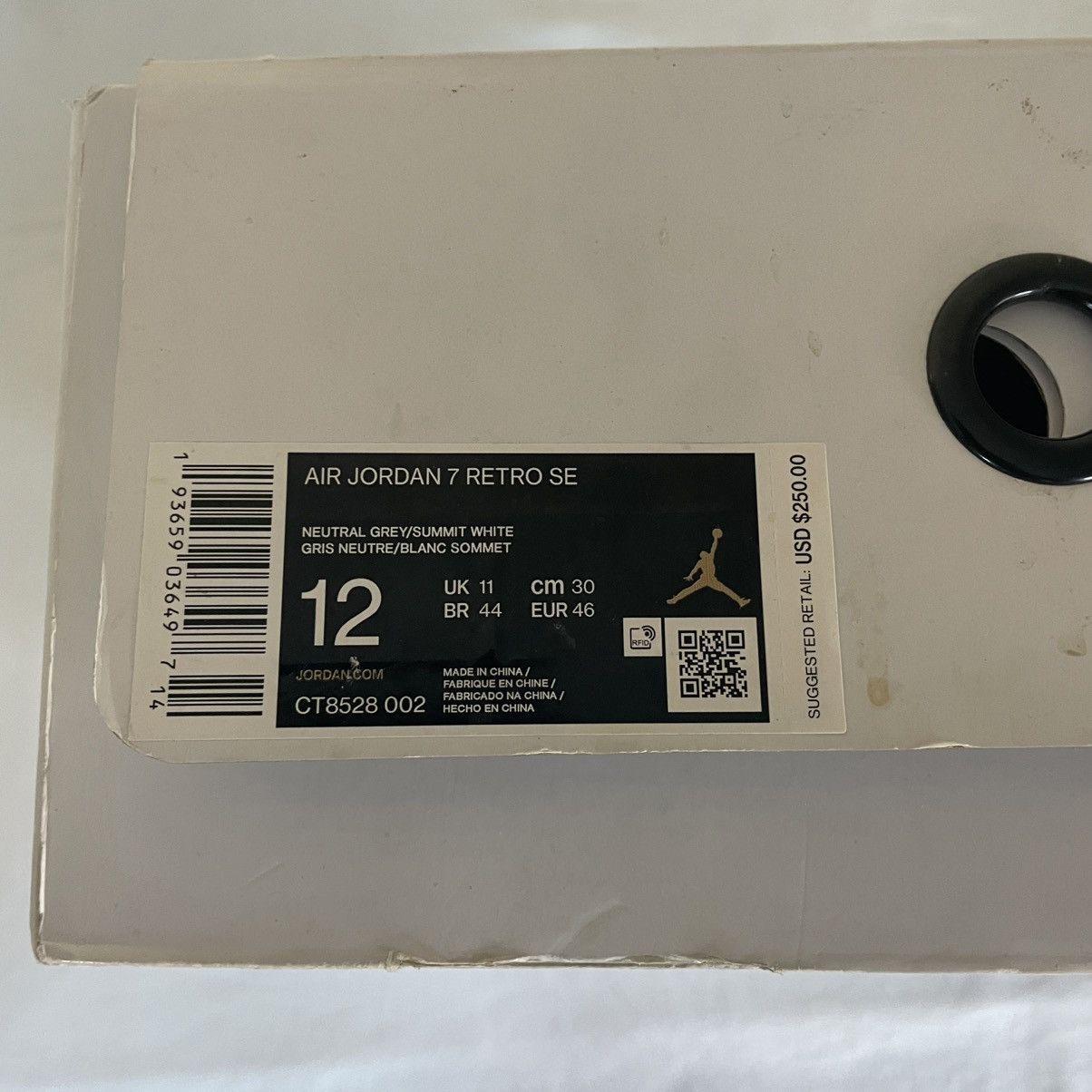 Jordan Brand × Nike Nike Air Jordan 7 Retro SE Neutral Grey Hare 2.0 Size 12 Size US 12 / EU 45 - 8 Thumbnail