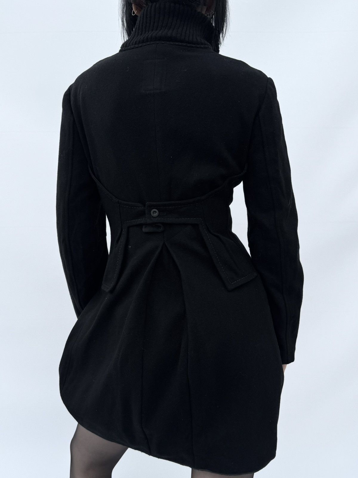 Marithe + Francois Girbaud Coat avantgarde asymetric baloon marithe dark academia goth Size S / US 4 / IT 40 - 7 Thumbnail