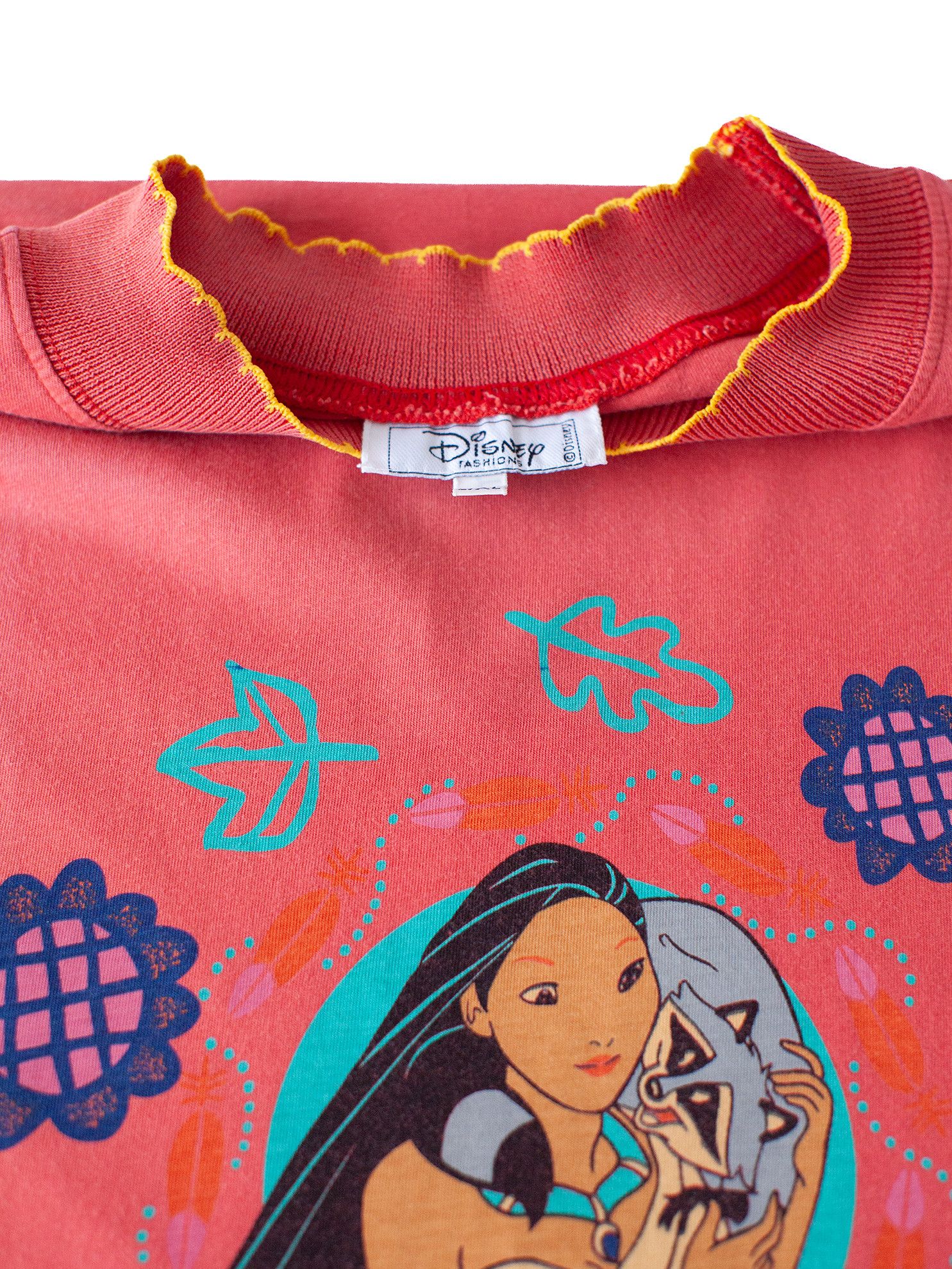 Cartoon Network Vintage 90s / 00s Y2K Pocahontas Disney Movie T-Shirt Size US XL / EU 56 / 4 - 4 Thumbnail