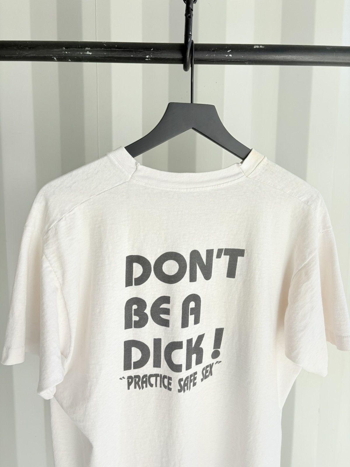 Vintage Dont be a a Dick Thrashed Faded Distressed Shirt Band GRUNGE Size US XL / EU 56 / 4 - 5 Thumbnail