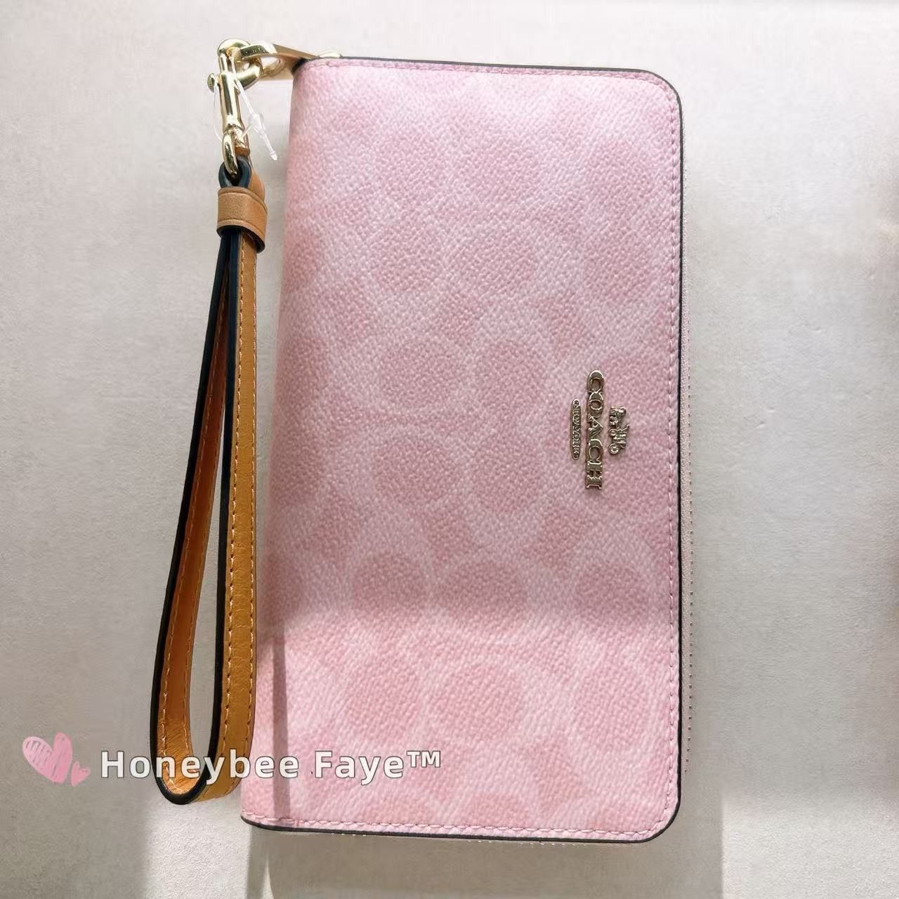 Coach Long Zip Around Wallet In Signature Canvas CEC20 Size ONE SIZE - 3 Thumbnail