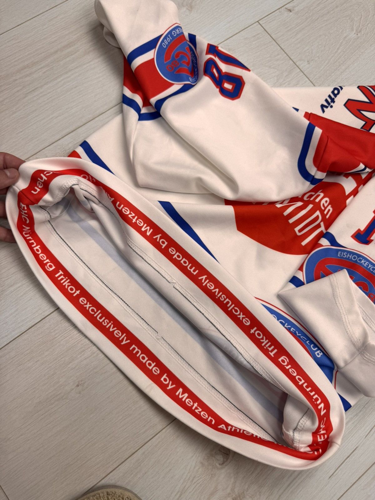 NHL MATCHWORN 2000s Nurnberg Ice Tigers KRYVORUTSKYY #18 Jersey Size US M / EU 48-50 / 2 - 7 Thumbnail