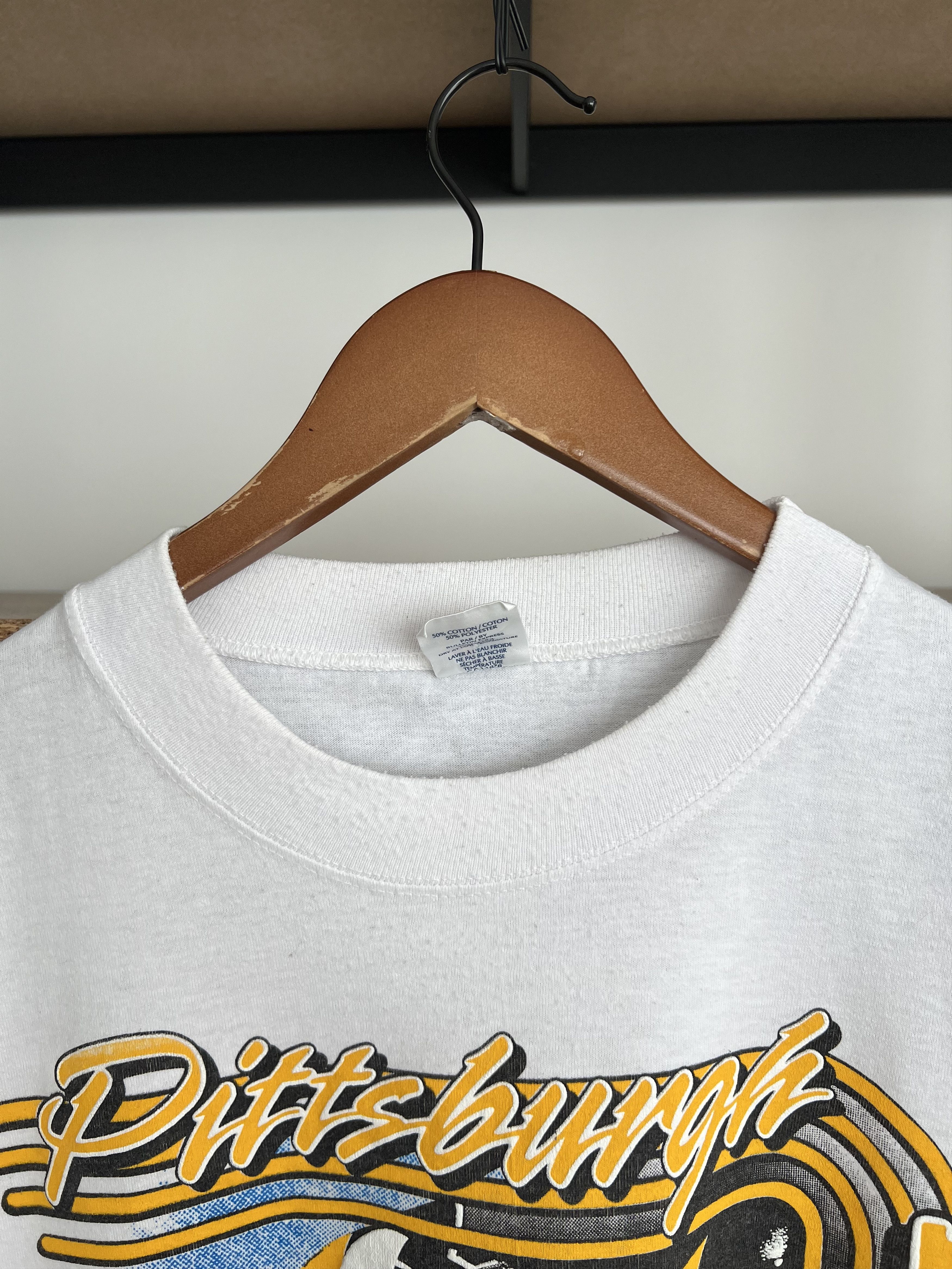 NHL Vintage 1992 Pittsburgh Penguins NHL Hockey White T-shirt Size US XL / EU 56 / 4 - 11 Thumbnail