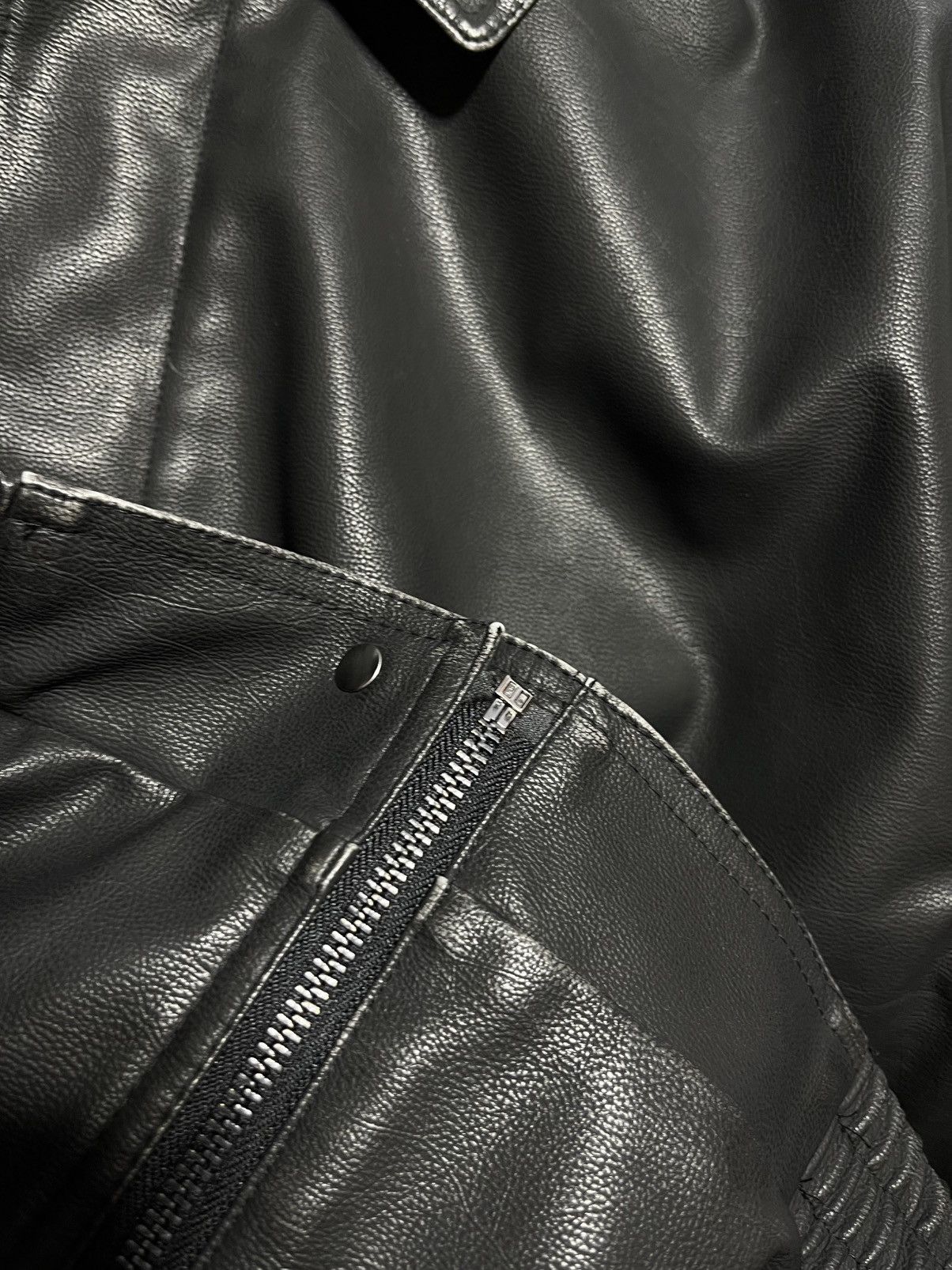 Velvet Vintage leather jacket boxy fit Velvet by Jenny Graham Size M / US 6-8 / IT 42-44 - 20 Thumbnail