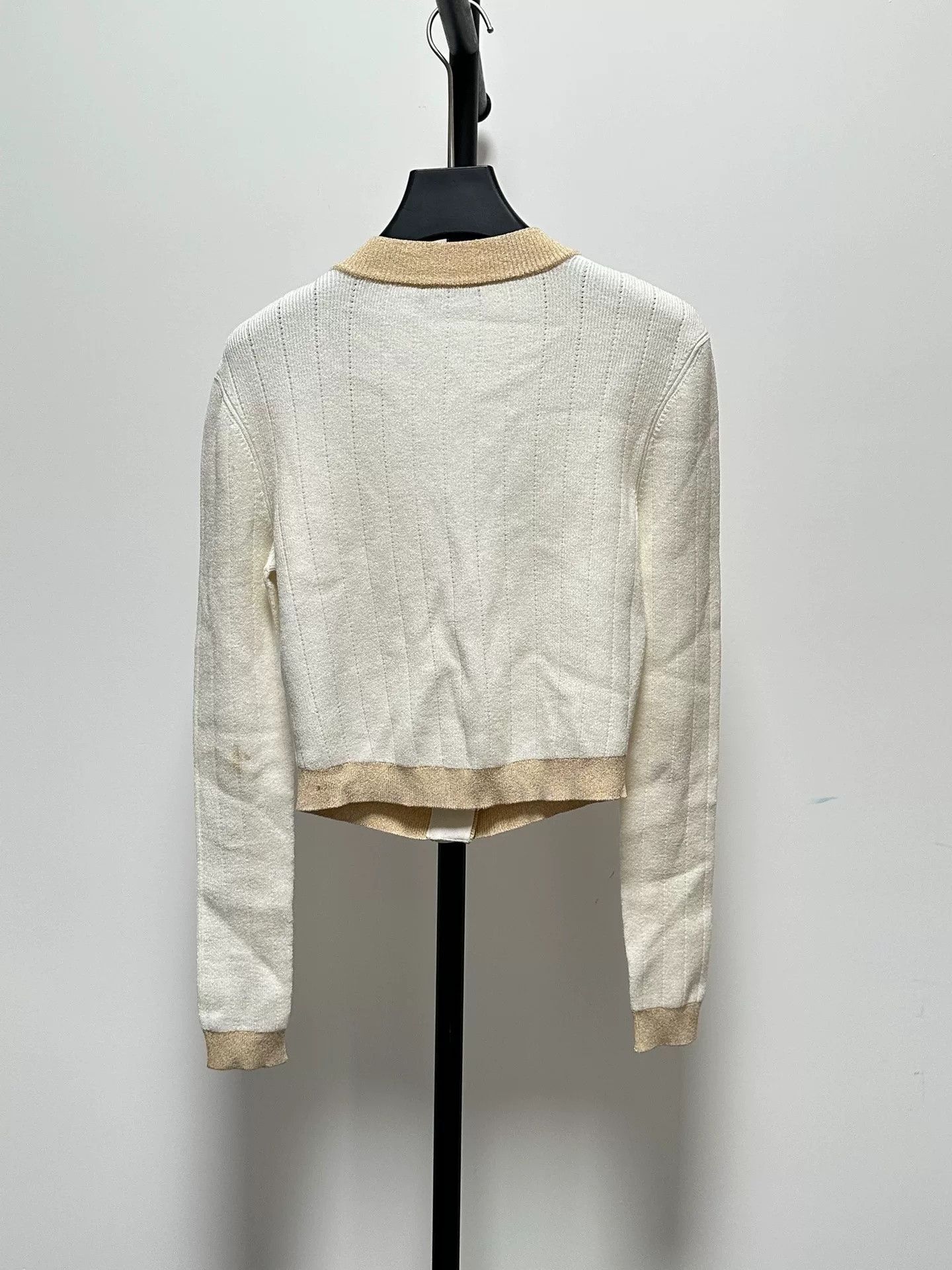 Balmain Balmain Platinum Button V-Neck Knit Cardigan Size US M / EU 48-50 / 2 - 2 Thumbnail
