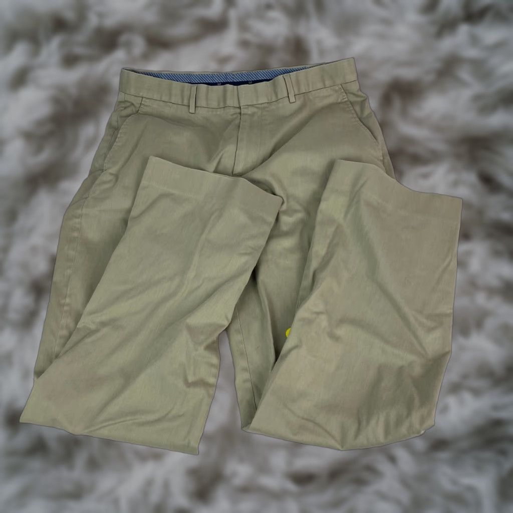 Gap GAP Mens Khaki Work Pants 34 x 34 Chino Tailored Straight Fit Mid Rise Classic Size US 34 / EU 50 - 1 Thumbnail