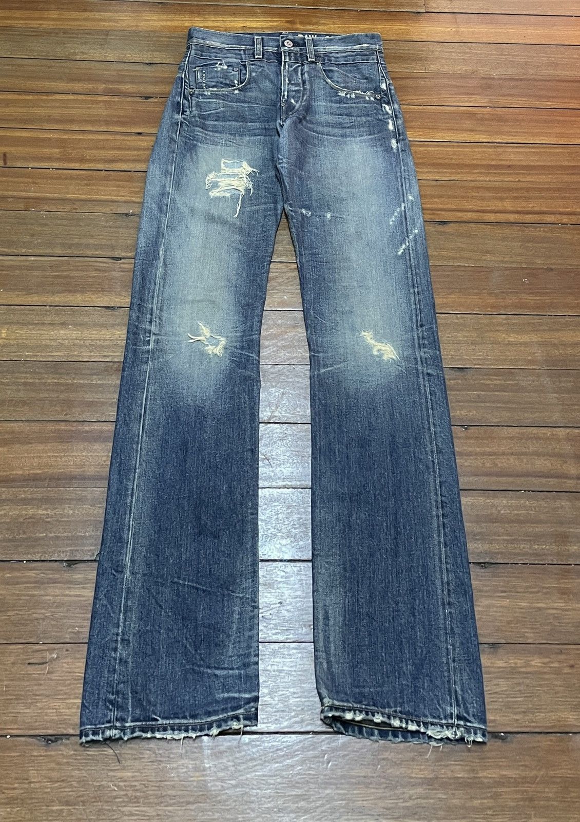 G-Star × Vintage Rare Design Vintage Brand G-Star Distressed Jeans 1990s Size US 33 - 1 Thumbnail