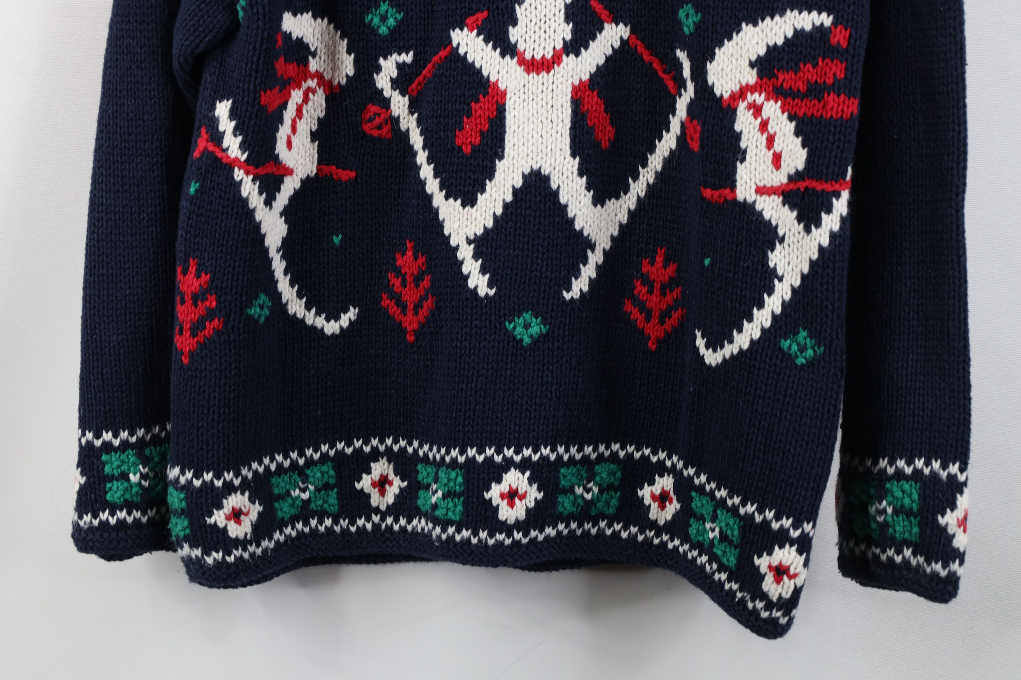 Vintage Vintage 90s Streetwear Cable Knit Fair Isle Ski Sweater Size S / US 4 / IT 40 - 3 Thumbnail