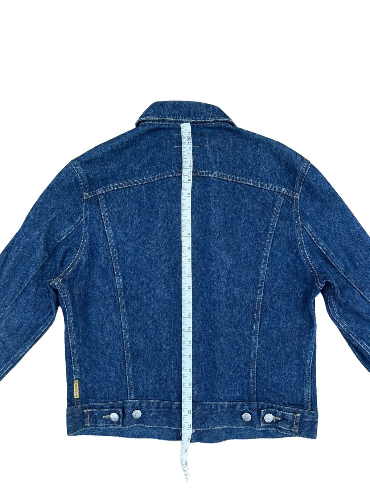 Armani AJ Armani Jeans Indigo 002 Series Denim Trucker Jacket Size US M / EU 48-50 / 2 - 5 Thumbnail