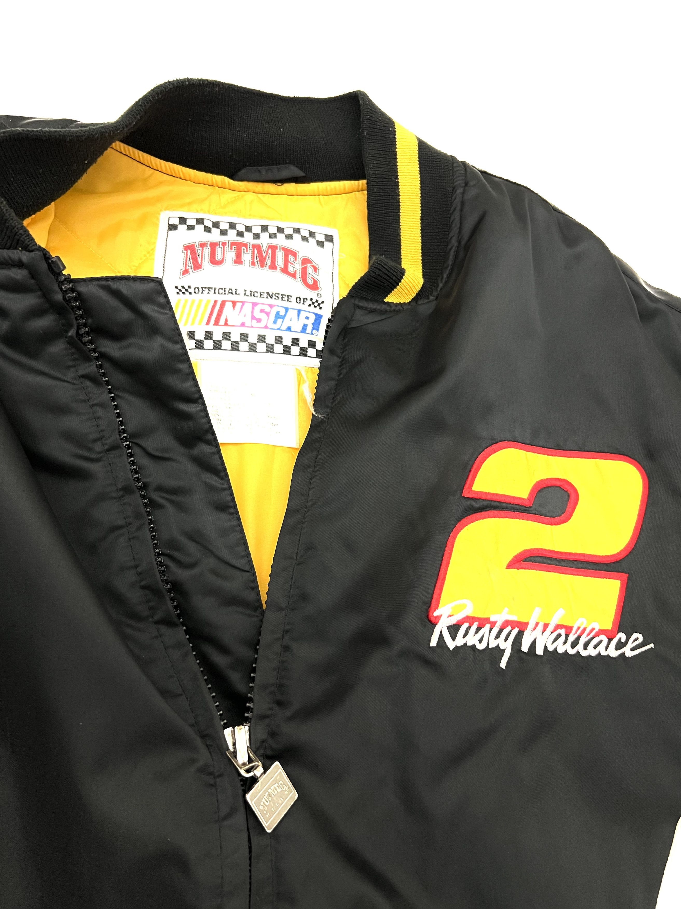 NASCAR NASCAR Vintage Y2k RUSTY WALLACE 1990s Aviation Jacket Size US XXL / EU 58 / 5 - 5 Thumbnail