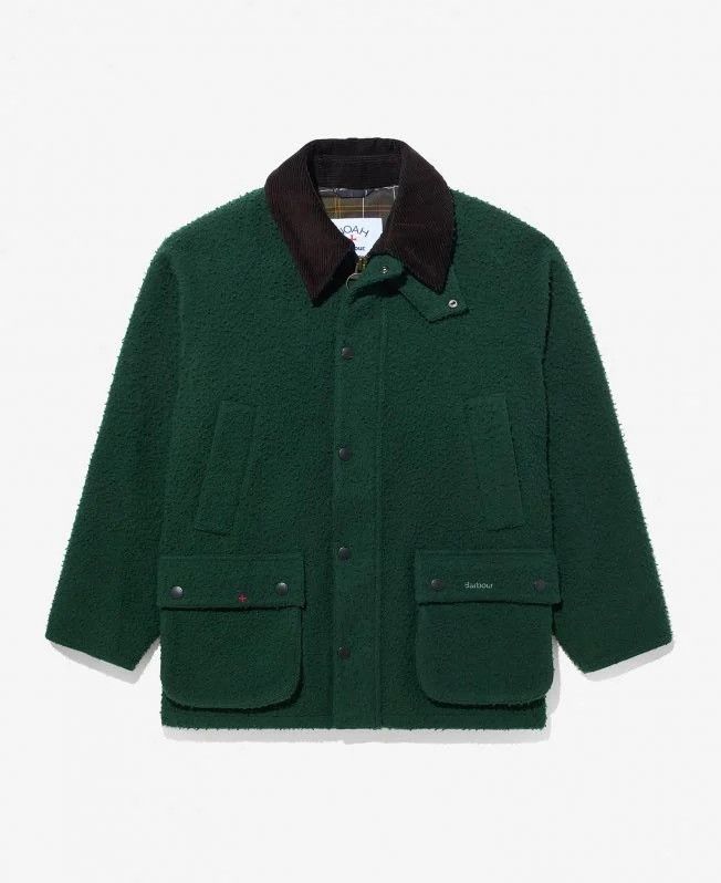 Barbour × Noah Noah X Barbour Wool Teddy Bedale Jacket Size US L / EU 52-54 / 3 - 3 Thumbnail