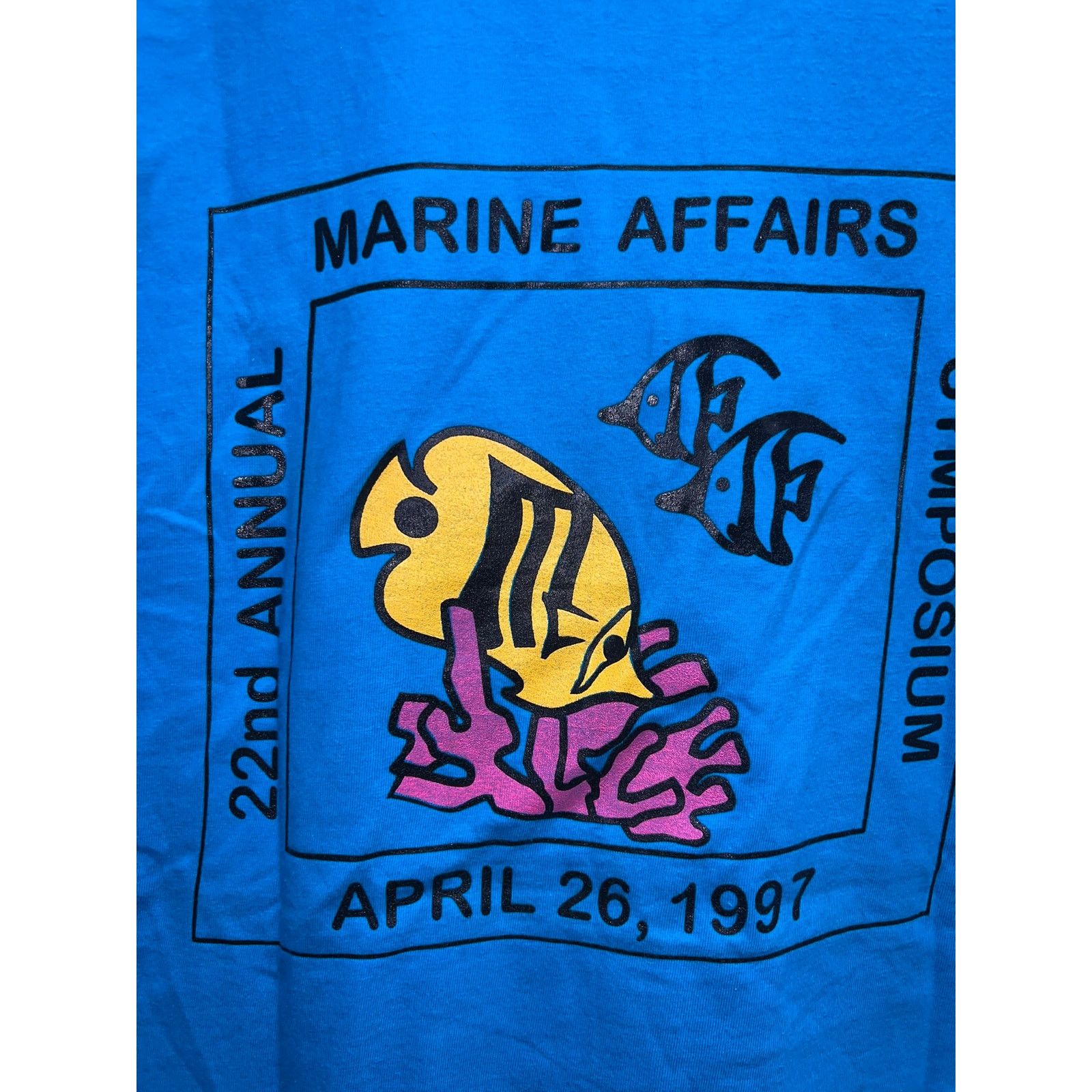 Hanes Vintage Marine Shirt Marine Affairs Symposium Science Tee 90 Size US L / EU 52-54 / 3 - 7 Thumbnail