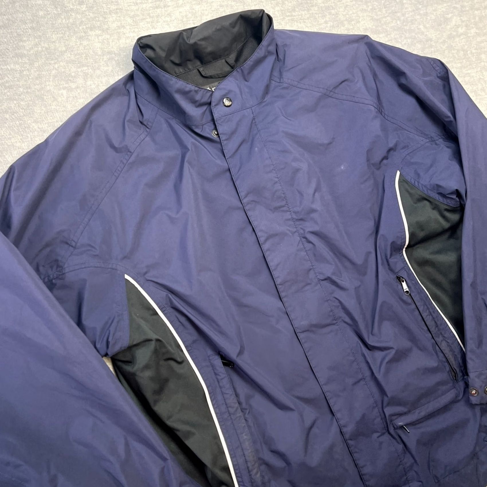 Footjoy FootJoy Dryjoys Jacket Mens Large Navy Blue Waterproof Windbreaker Jacket Size US L / EU 52-54 / 3 - 2 Thumbnail