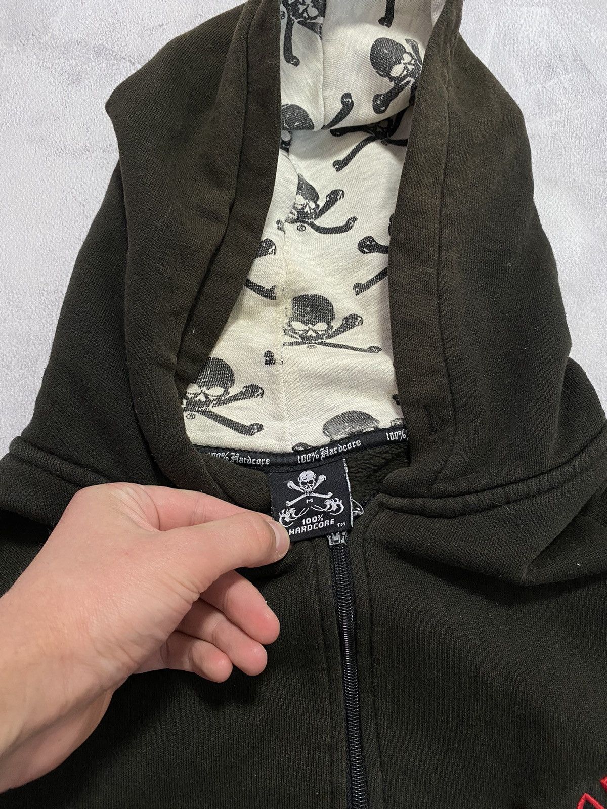 Band Tees 🪖 Vintage Zip Up Hoodie Hardcore MultiLogo Knit All Logo Size US M / EU 48-50 / 2 - 8 Thumbnail