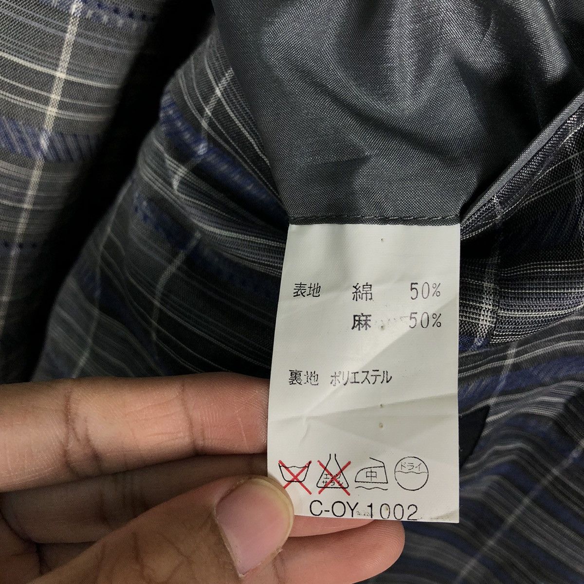 Japanese Brand 🔥Vintage Lanvin Paris Double Breast Tartan Design Coats Size US M / EU 48-50 / 2 - 18 Thumbnail