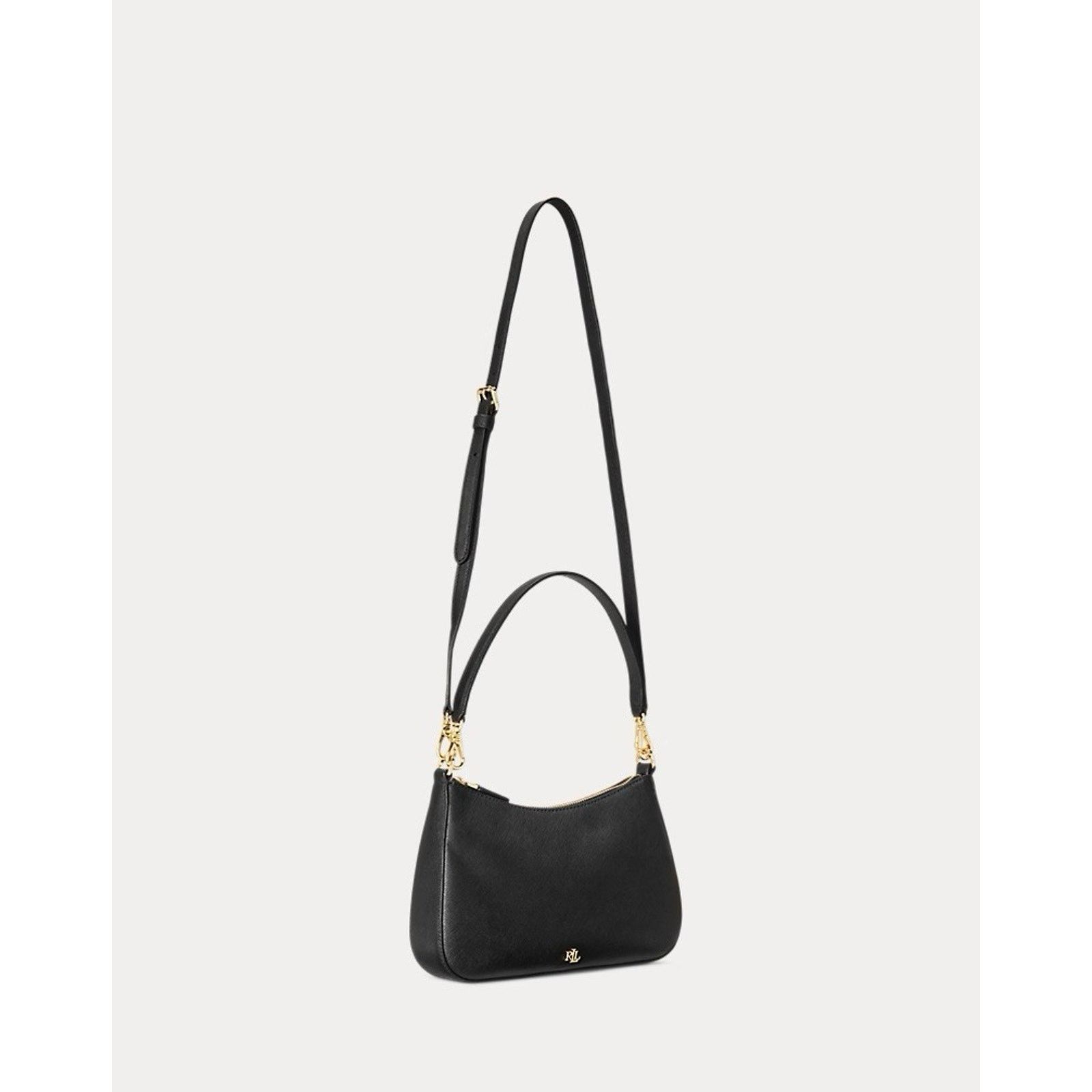 Lauren Ralph Lauren NWT Ralph Lauren Crosshatch Leather Medium Danni Bag Black Size ONE SIZE - 7 Thumbnail