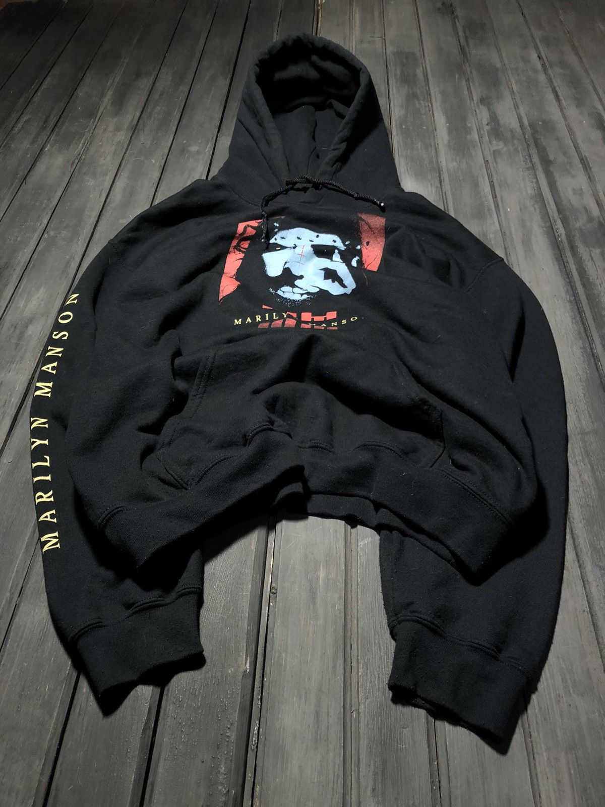 If Six Was Nine × Marilyn Manson × Yohji Yamamoto Y2K Marilyn Manson Rebel Tour Hoodie Size US M / EU 48-50 / 2 - 2 Thumbnail