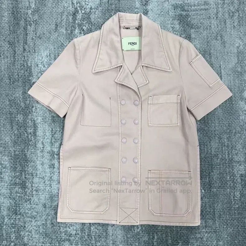 Fendi Fendi Pink Denim Jacket Size XS / US 0-2 / IT 36-38 - 1 Thumbnail