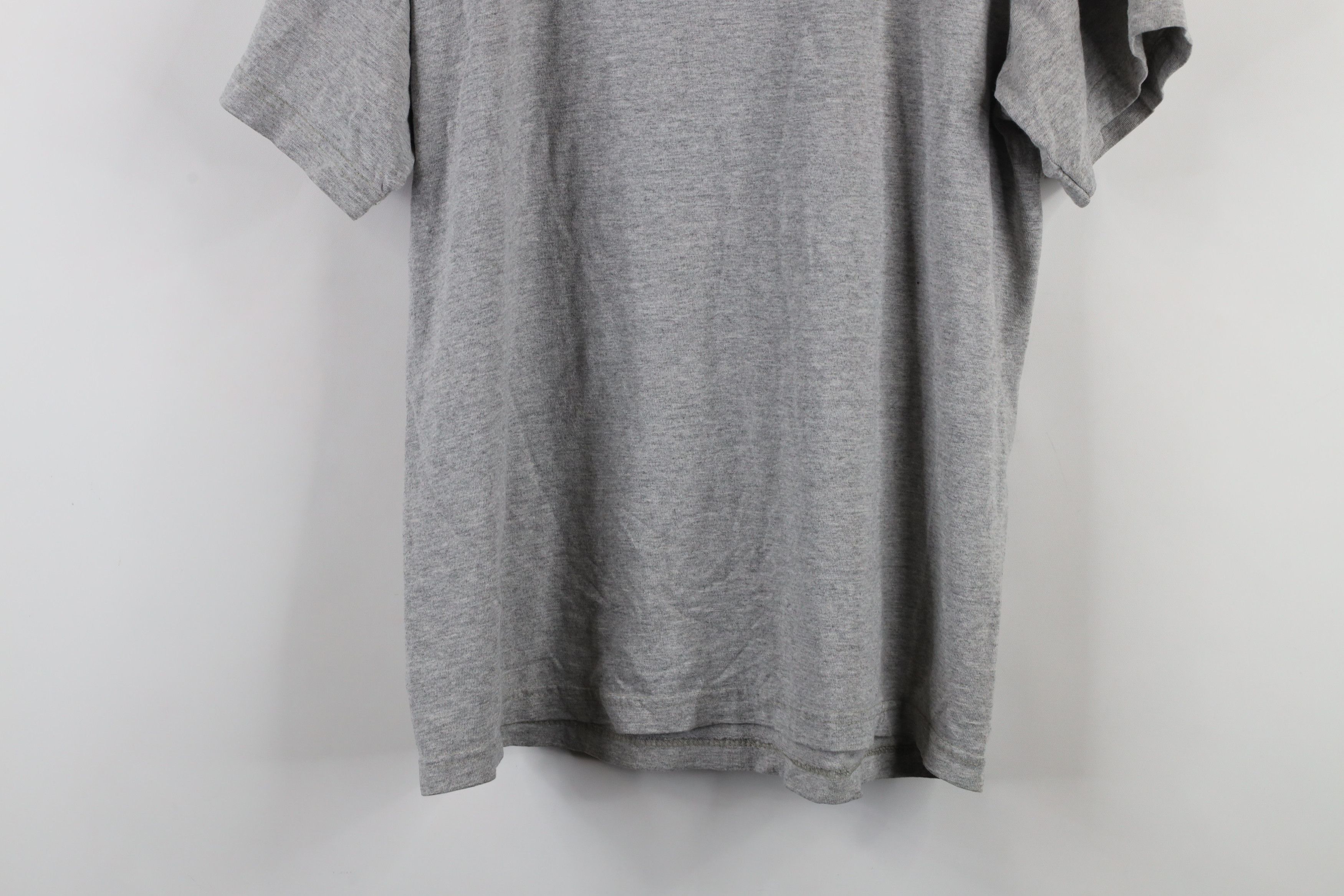 Nike × Vintage Vintage 90s Nike Travis Scott Mini Swoosh T-Shirt Gray Size US S / EU 44-46 / 1 - 14 Thumbnail