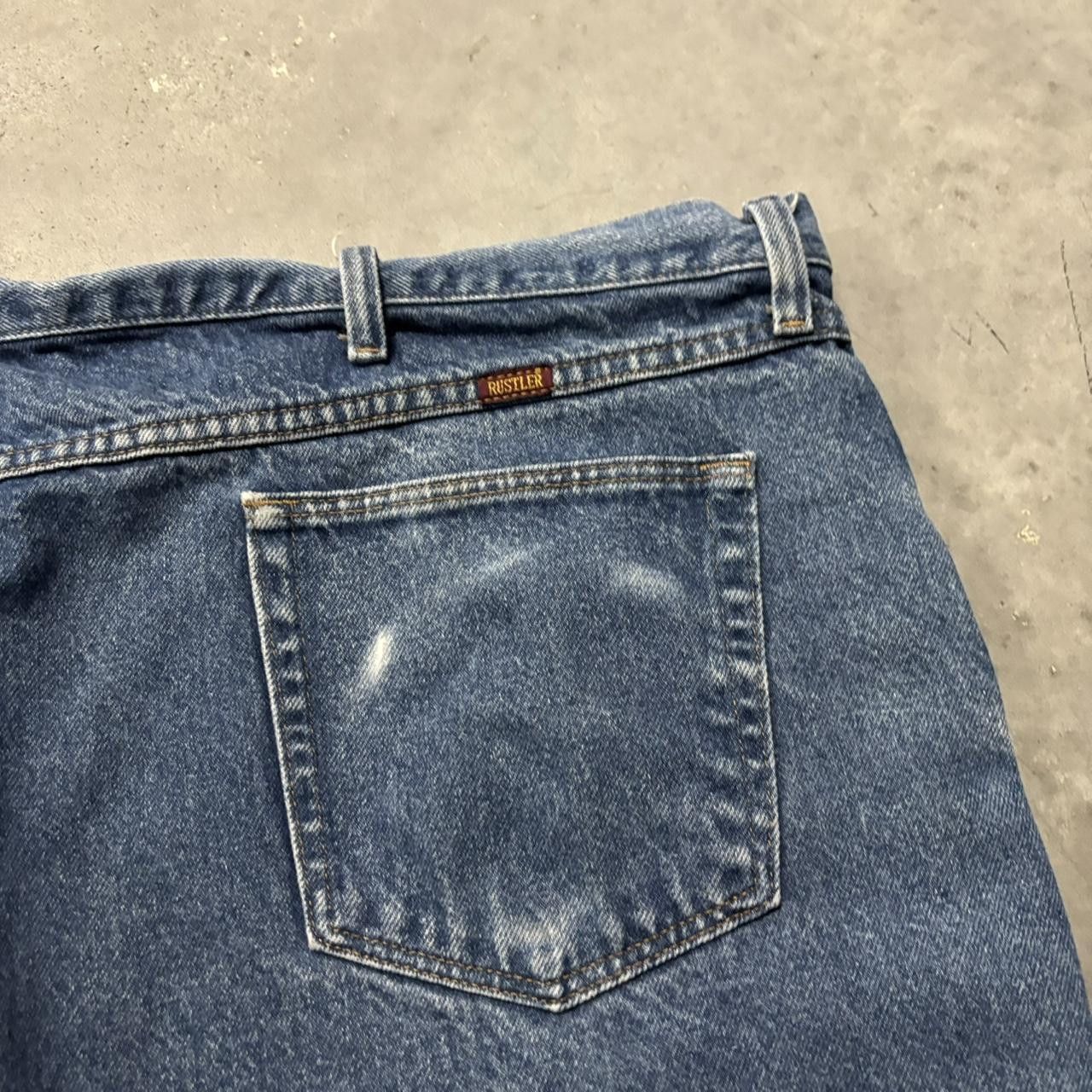 Japanese Brand × Vintage Crazy Vintage Y2K/2000s Baggy Medium Wash Skater Denim Jeans! Size US 44 / EU 60 - 7 Thumbnail