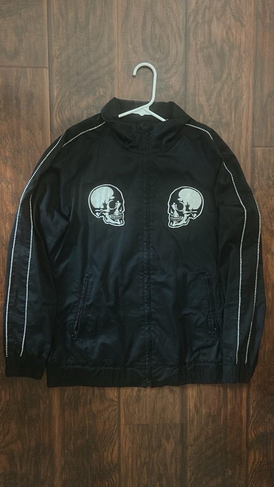 Number (N)ine 04ss Number nine velour skull zip jacket size 4