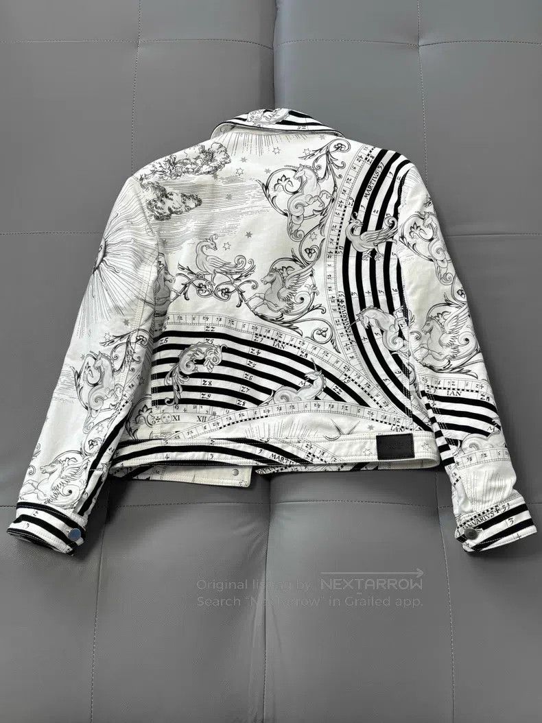 Hermes Hermes Astrology Printed Cotton Jacket, 100% Cotton, Black Size XS / US 0-2 / IT 36-38 - 2 Thumbnail