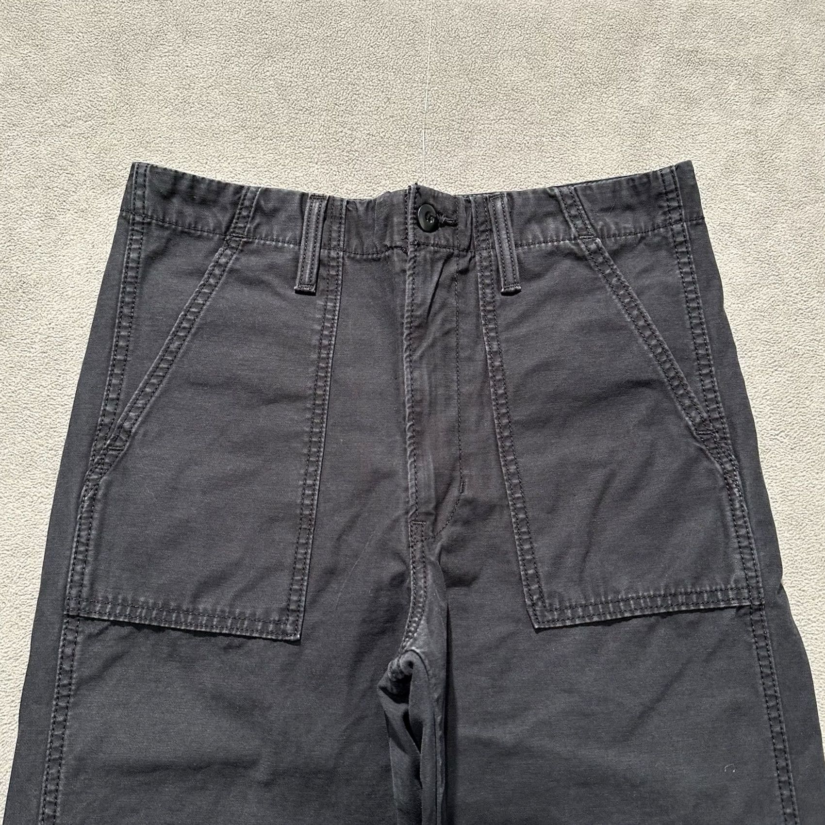 Levi's Levi's Premium Ribcage Straight Pants Womens 29 Black Utility Pocket Size 29" - 3 Thumbnail