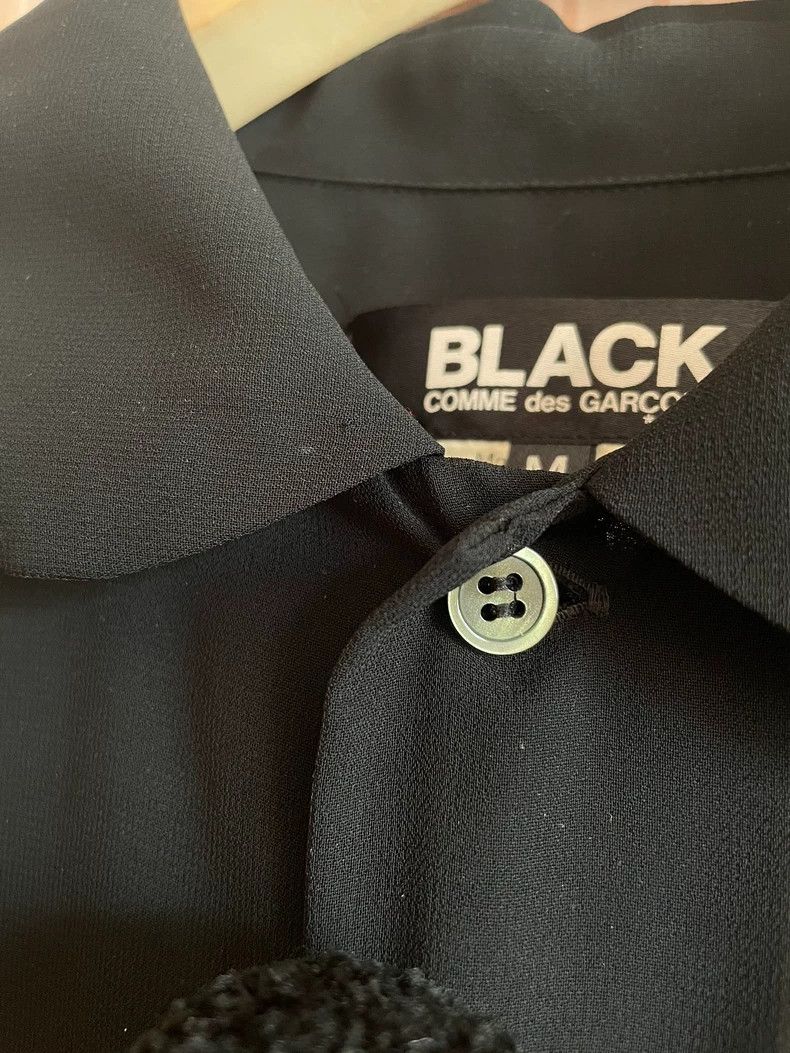 Comme des Garcons Comme Des Garcons Black See-Through Yarn Front Shirt Size M / US 6-8 / IT 42-44 - 4 Thumbnail