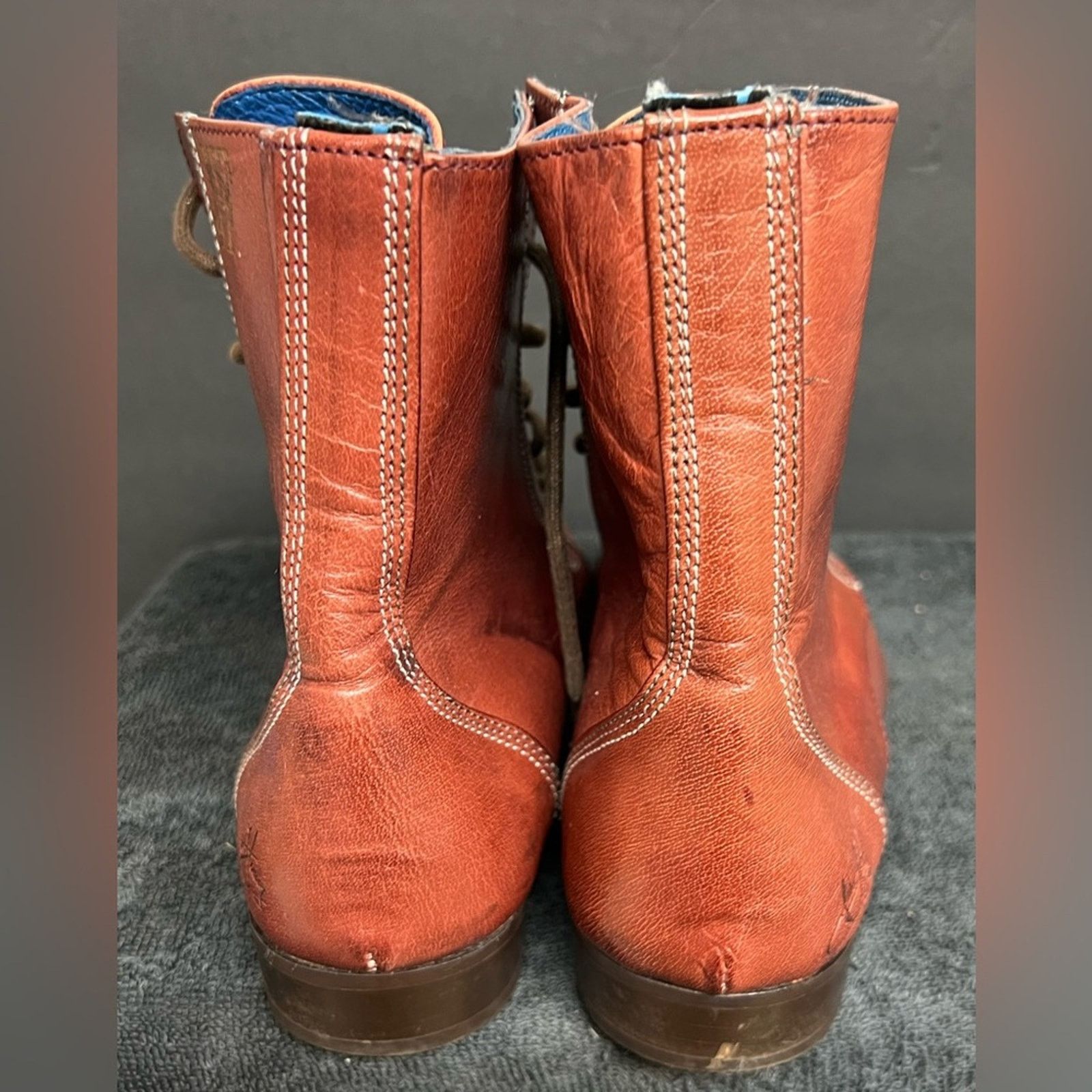 John Fluevog John Fluevog Sal Boots Burgundy Red Cap Toe Men’s HANDMADE Size US 7 / EU 40 - 8 Thumbnail