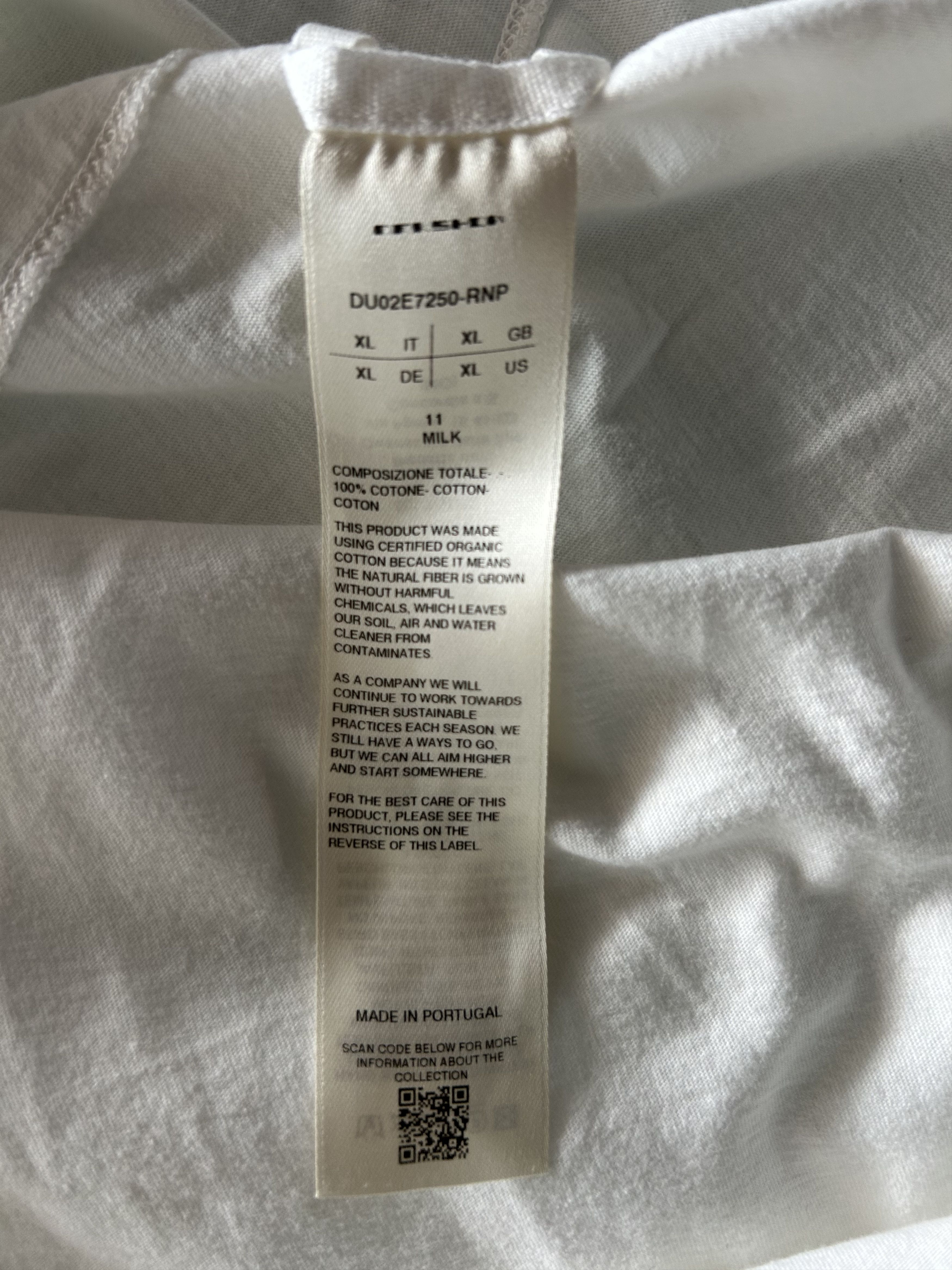 Rick Owens Rick Owens White Level T-Shirt Size US XL / EU 56 / 4 - 3 Thumbnail