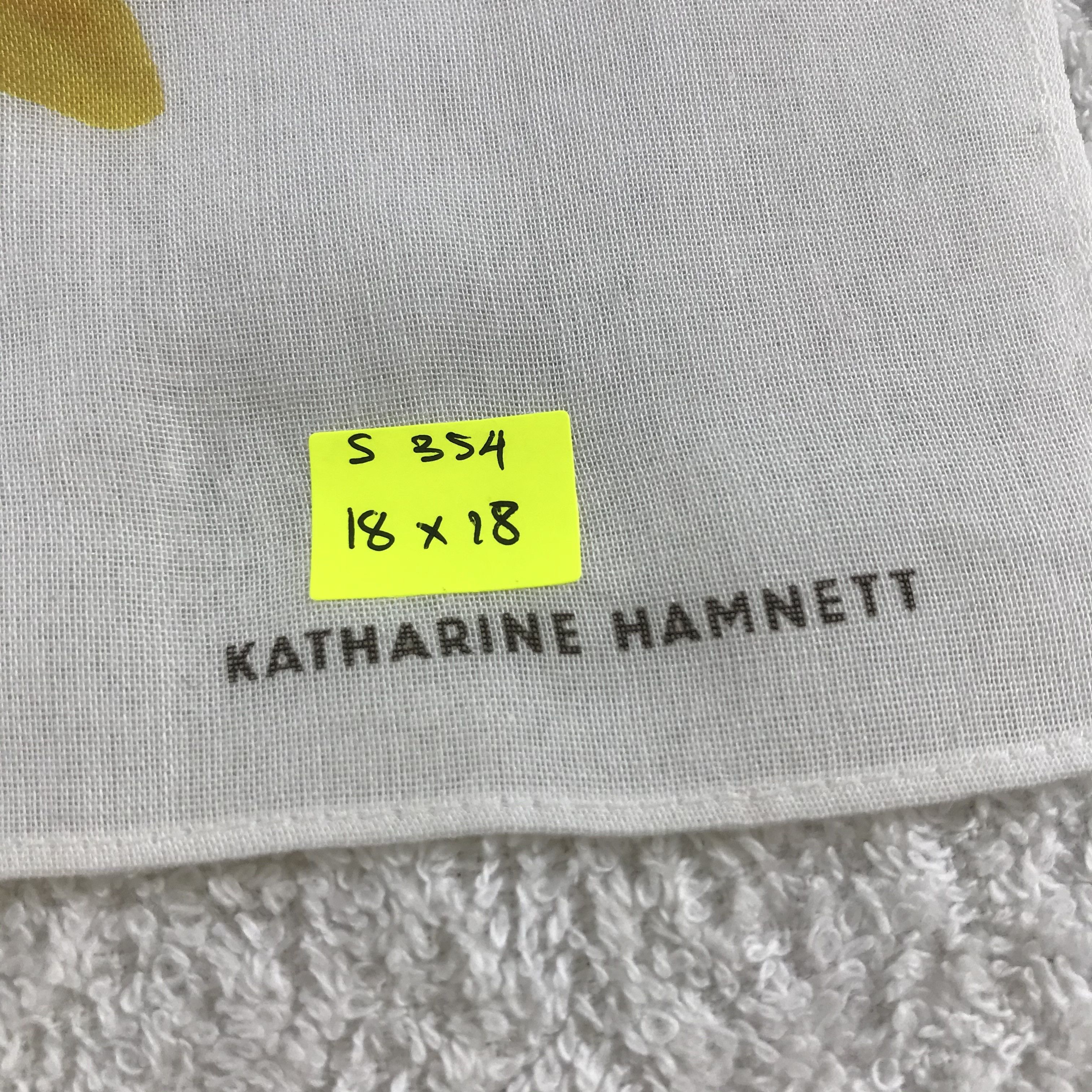 Katharine Hamnett London × Vintage Katharine Hamnett Bandana / Handkerchief / Neckerchief -S354 Size ONE SIZE - 5 Thumbnail