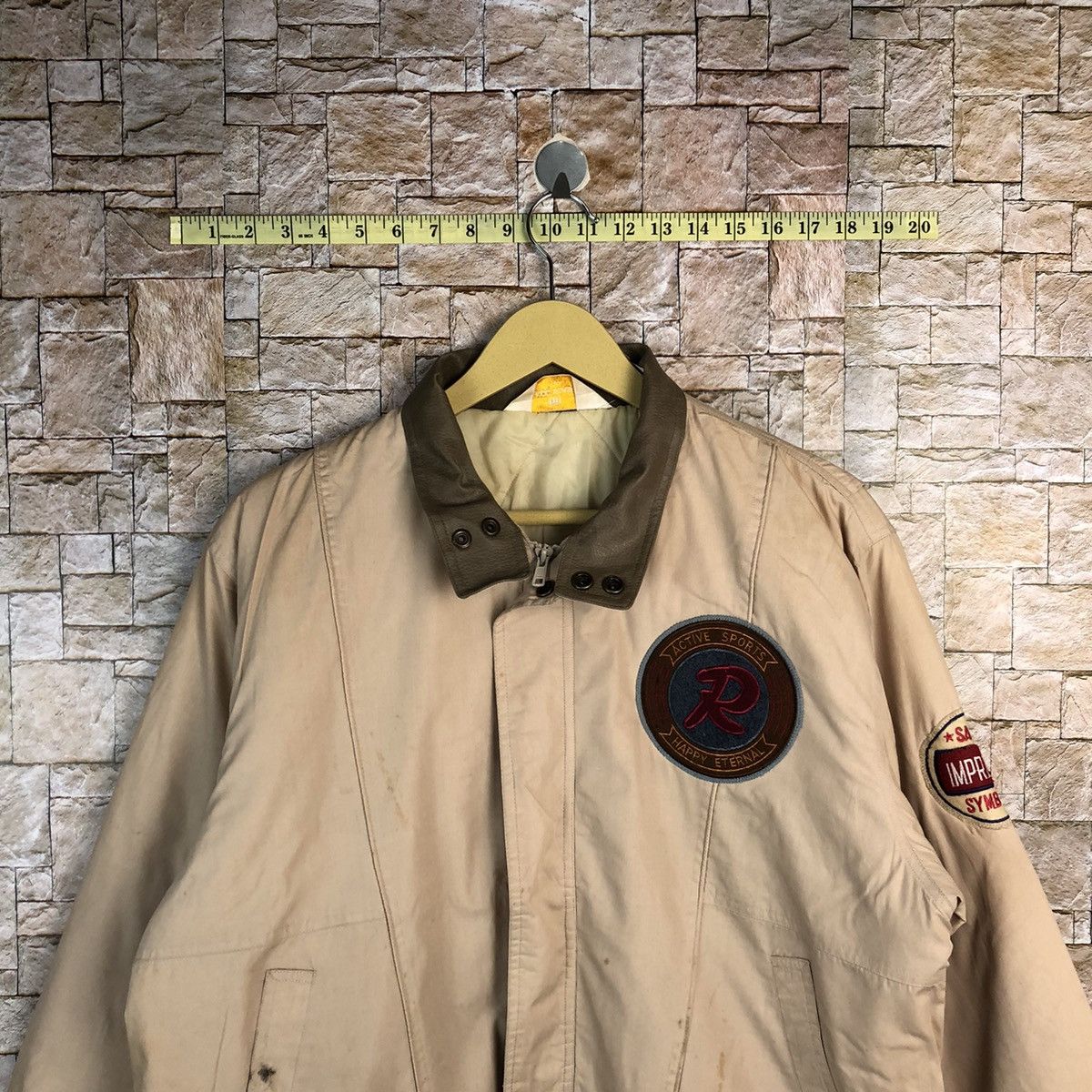 Japanese Brand Franco Masolti Brown Bombers Jacket #A561 Size US M / EU 48-50 / 2 - 2 Thumbnail