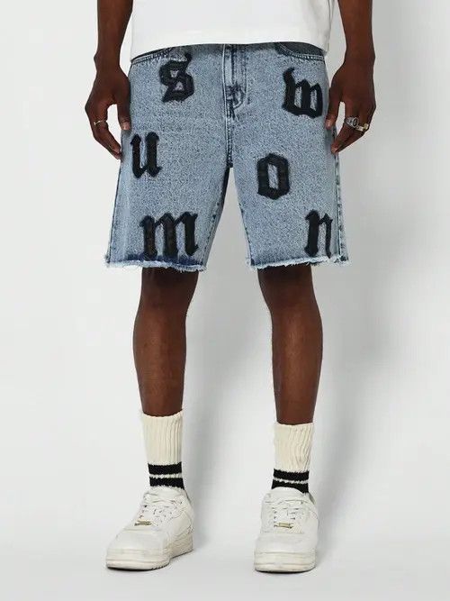 Jean Denim Jeans DRIP Shorts Jorts Size US 32 / EU 48 - 1 Thumbnail