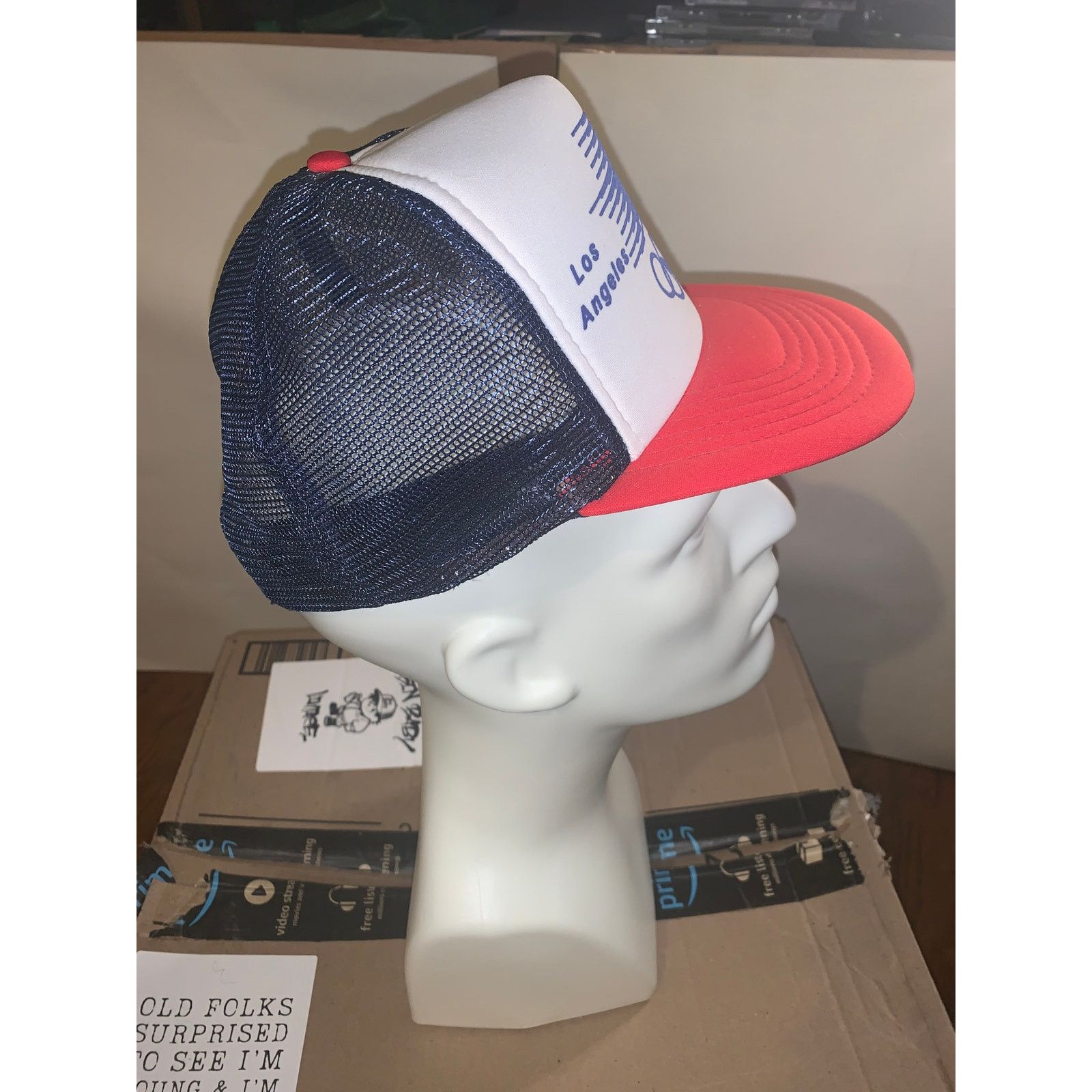 USA Olympics Vtg 1984 Los Angeles Olympics Trucker Hat LA84 Snapback USA Size ONE SIZE - 2 Thumbnail