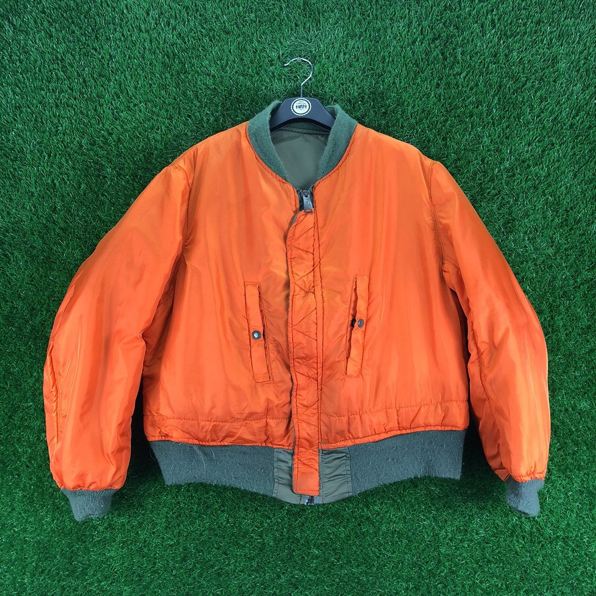 Alpha Industries Vintage 80's Bomber Jacket Reversible by Alpha Industries Size US L / EU 52-54 / 3 - 7 Thumbnail