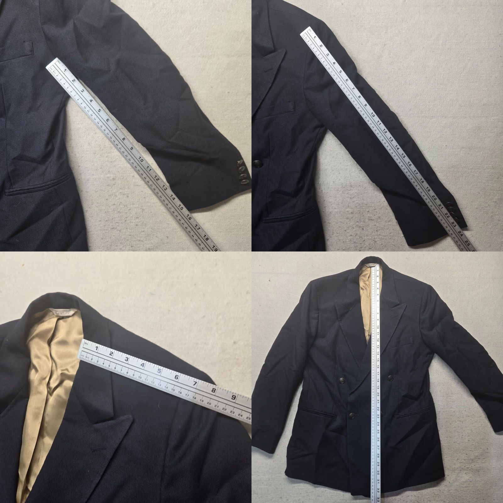 Vintage VINTAGE Hunting Horn Blazer Solid Black Two Button/Two-Button Single-Breasted High-Quality Wool Blazer Mens 40R Size 40R - 8 Thumbnail