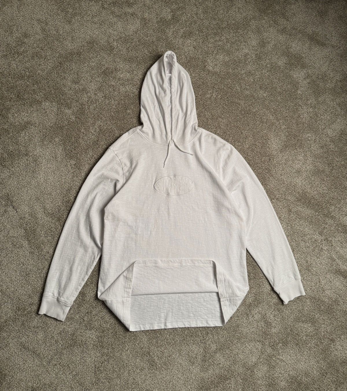 Supreme SUPREME “WARPED” WHITE HOODED LONGSLEEVE Size US XL / EU 56 / 4 - 1 Thumbnail