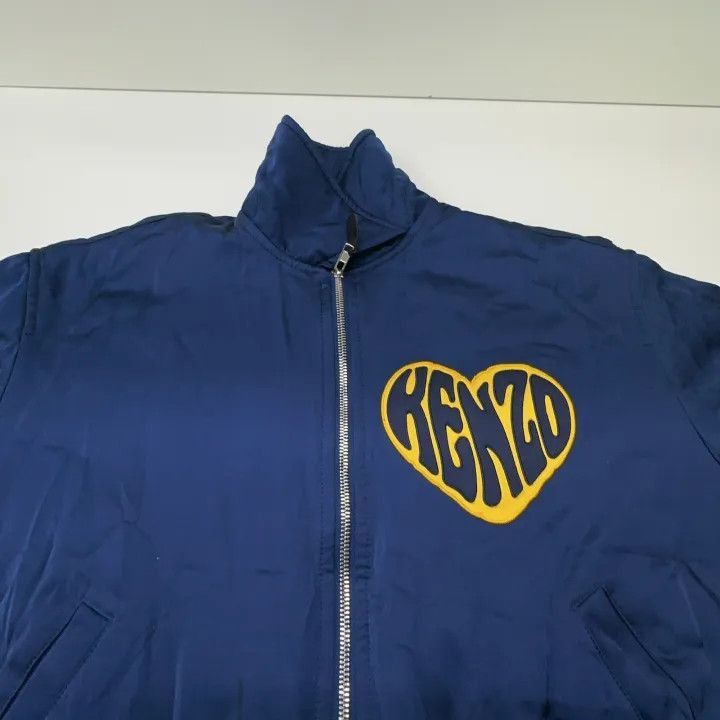 Kenzo KENZO Blue Long Sleeve Heart Zip Jacket -2507 Size S / US 4 / IT 40 - 2 Thumbnail