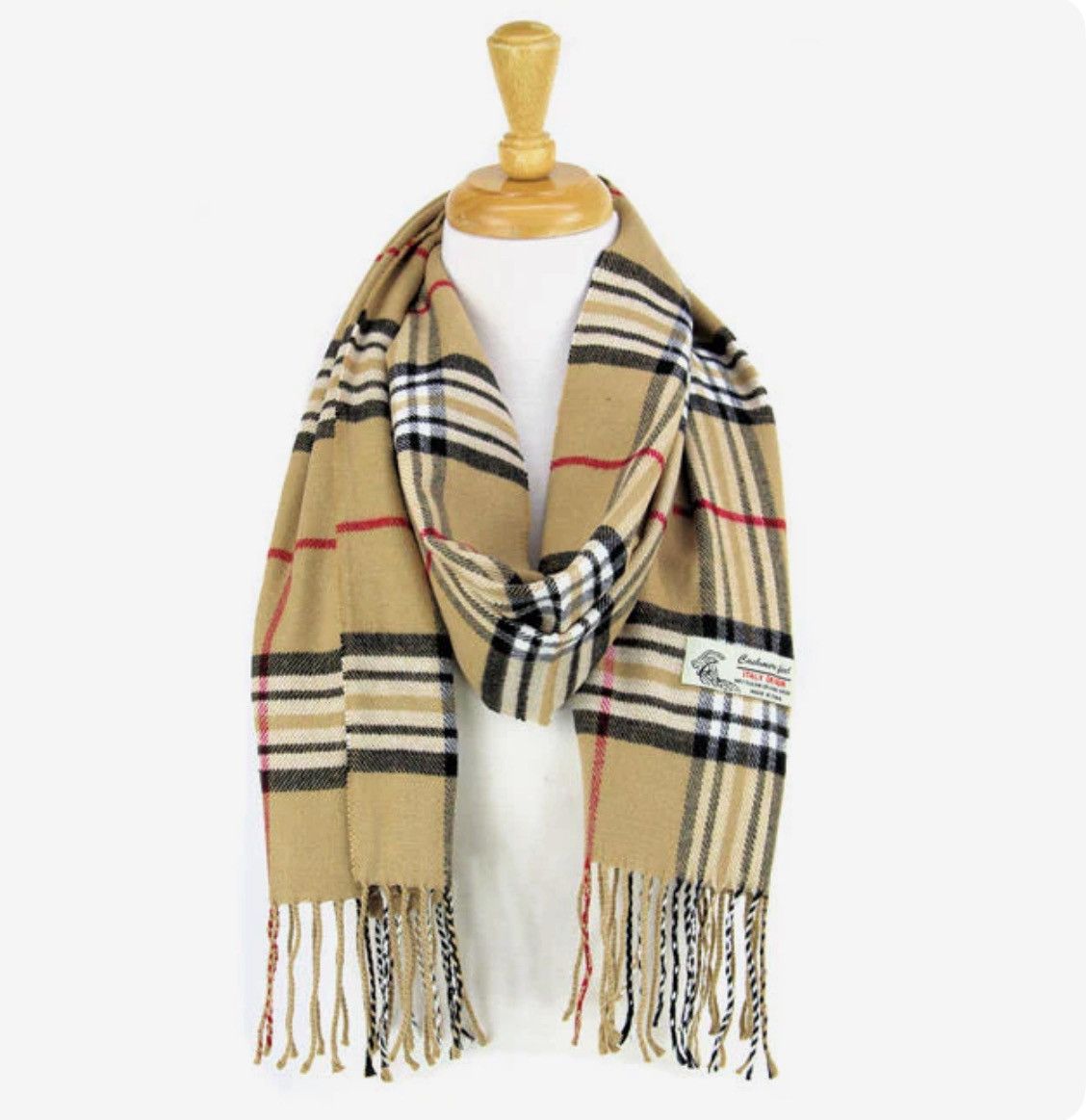 Other Cashmere Feel plaid acrylic scarf Size ONE SIZE - 1 Thumbnail