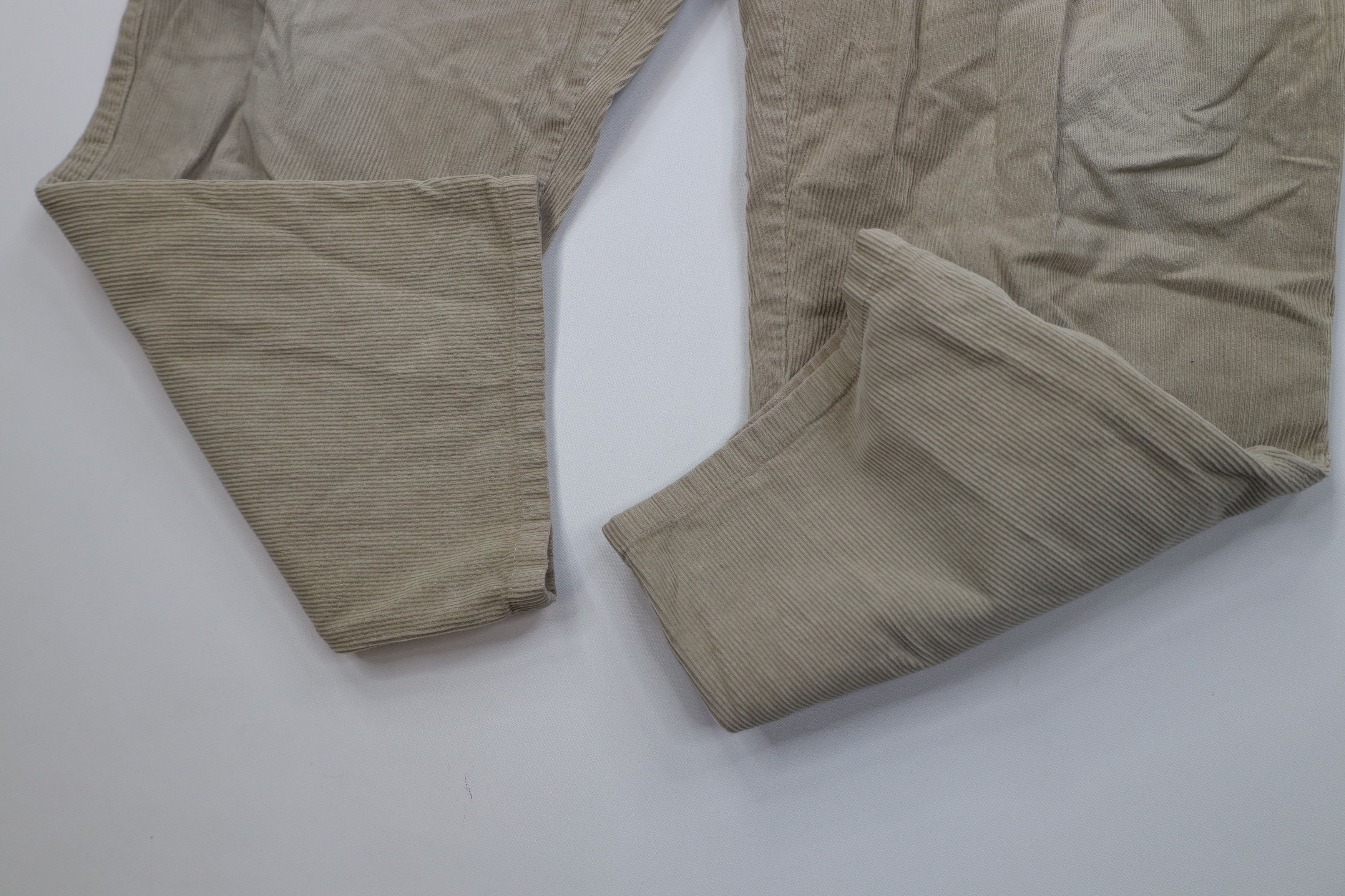 Vintage Vintage 90s Streetwear Wide Leg Corduroy Chino Pants Beige Size US 34 / EU 50 - 8 Thumbnail