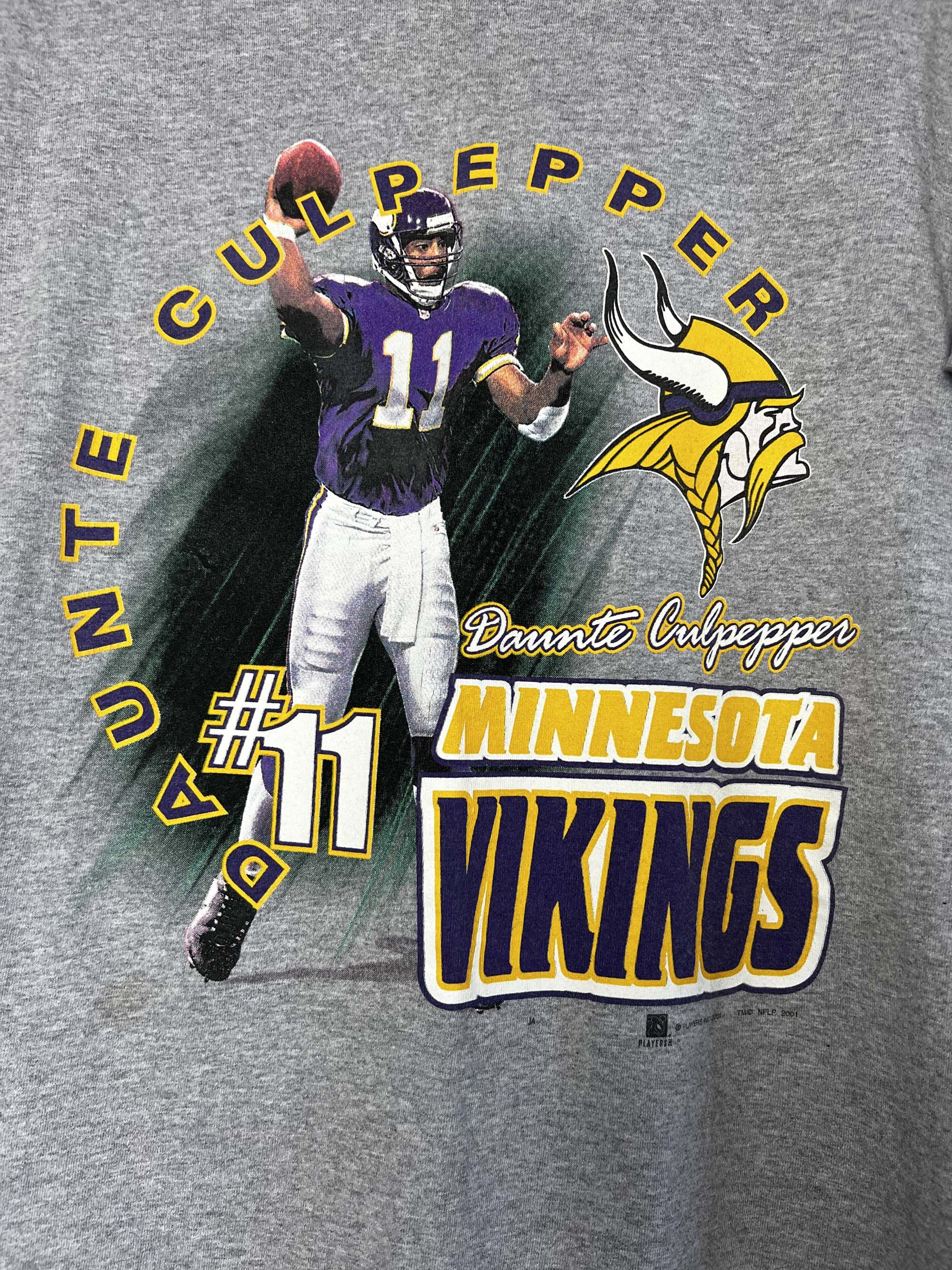 Vintage Vintage 2001 Daunte Culpepper #11 Minnesota Vikings T-Shirt Size US M / EU 48-50 / 2 - 4 Thumbnail