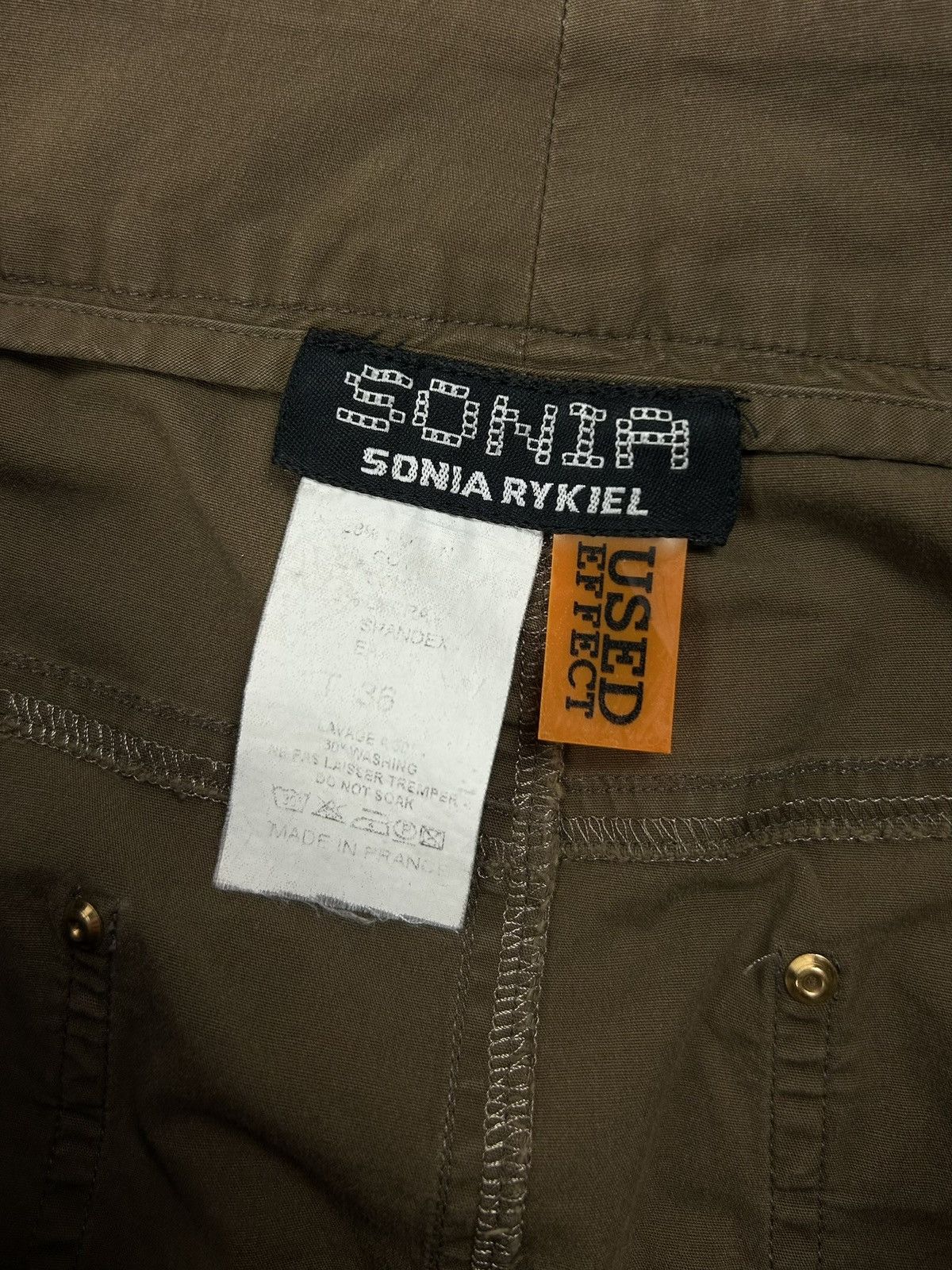 Sonia Rykiel Sonia Rykiel Archive Brown Zip Mini Skirt Used Effect S Y2K Size 25" / US 0 / IT 36 - 17 Thumbnail