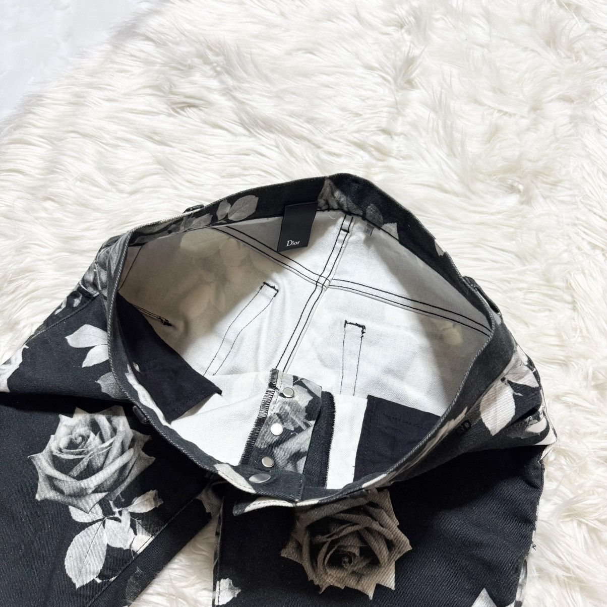 Dior Excellent Condition Dior Homme Rose Design Denim Jeans Size US 31 - 10 Thumbnail