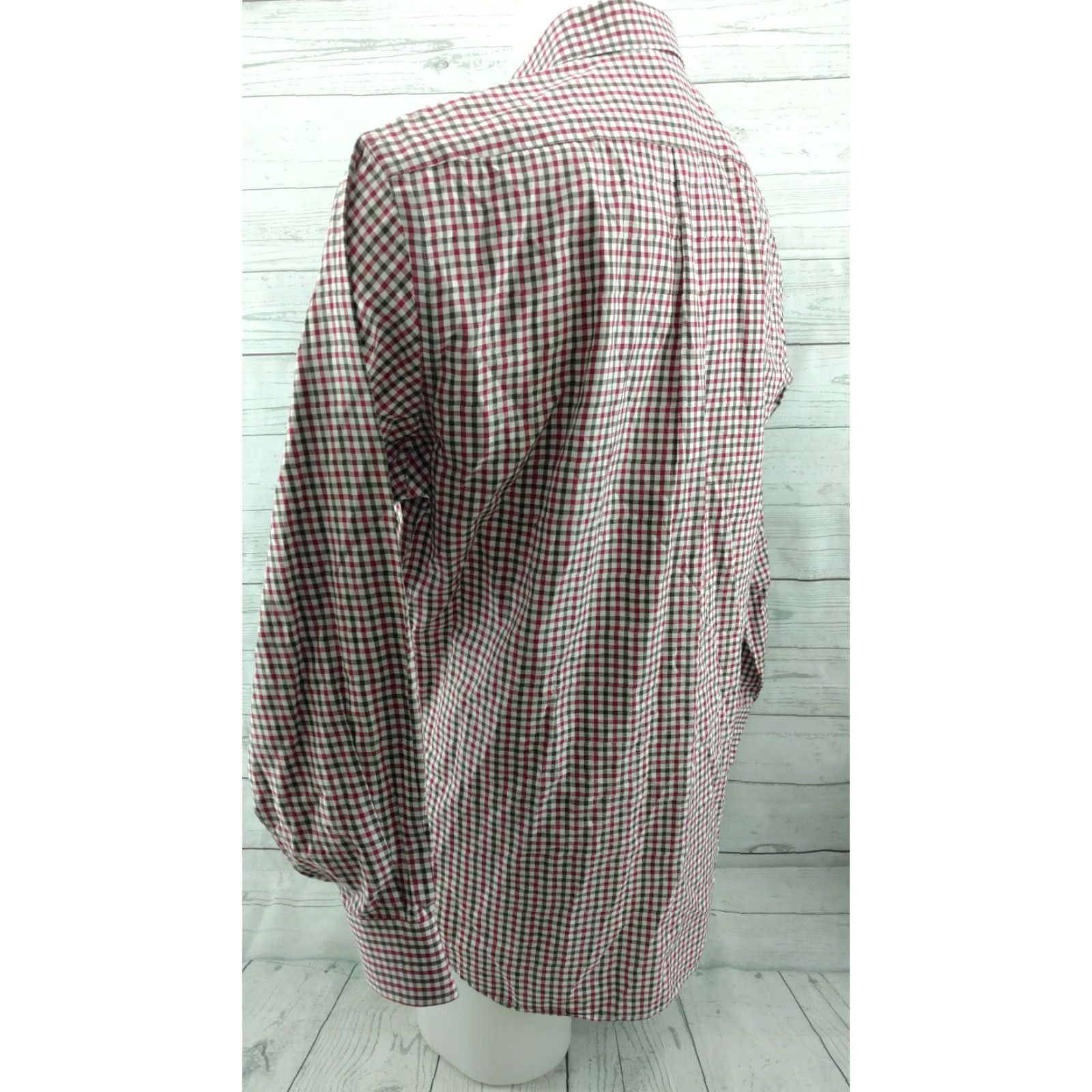 Peter Millar Peter Millar Button Up Shirt Adult Large Red Plaid Long Sleeve Casual Men Size US L / EU 52-54 / 3 - 8 Thumbnail