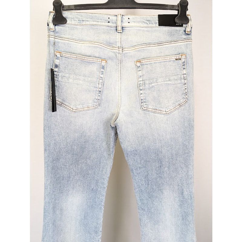 Amiri o1rshd1 Stack Flare Jeans in Stone Indigo Size US 32 / EU 48 - 13 Thumbnail