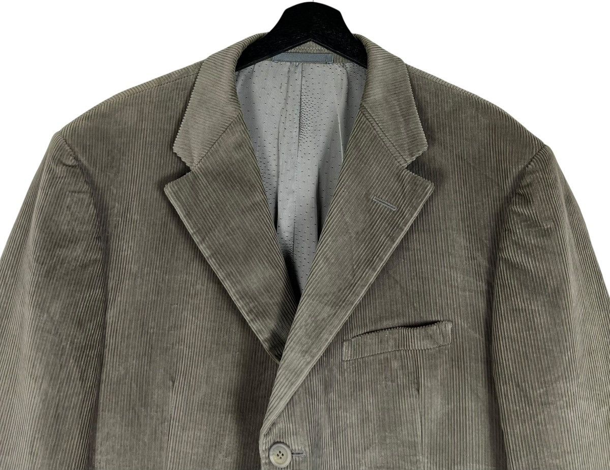Versace Vintage Versace 80s Medusa Lining Corduroy Jacket Size 54R - 4 Thumbnail