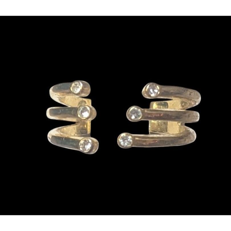Other Baublebar Glam Gold Tone Tripe Layer Cage Ring With Clear St Size ONE SIZE - 9 Thumbnail
