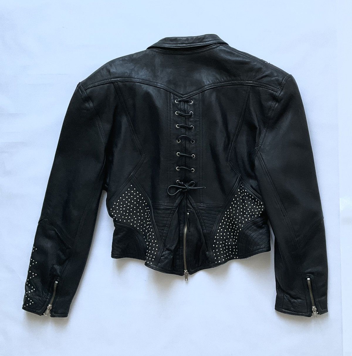 Vintage Vintage leather jacket with studs Size M / US 6-8 / IT 42-44 - 8 Thumbnail